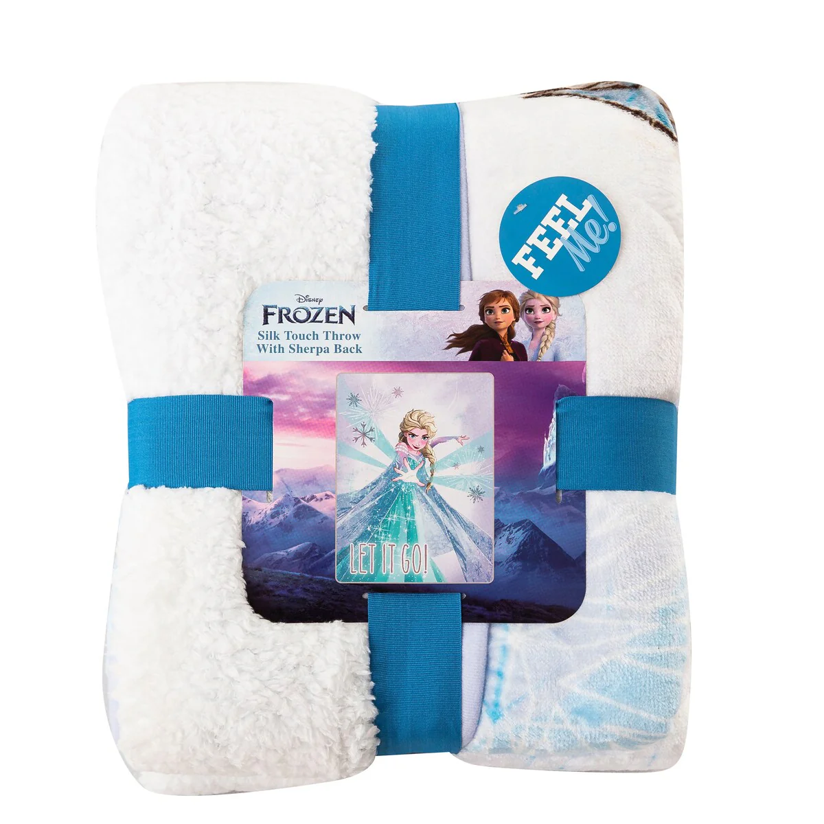 Disney Frozen 2 Frosted Believe Silk Touch Sherpa Throw Blanket