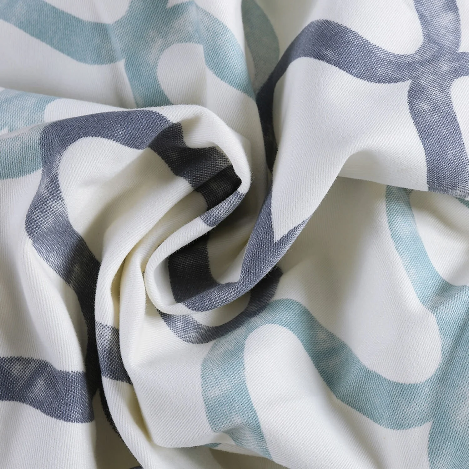 Exclusive Fabrics Illusions Geometric Grace Cotton Room Darkening Curtain (1 Panel)