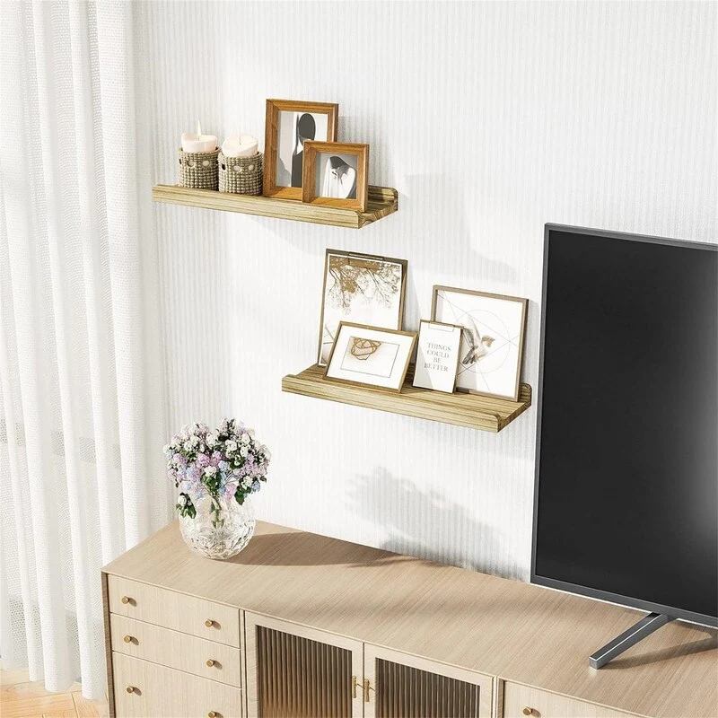 Floating Shelves Wall Mounted Set of 2 17 Inch - 17.2