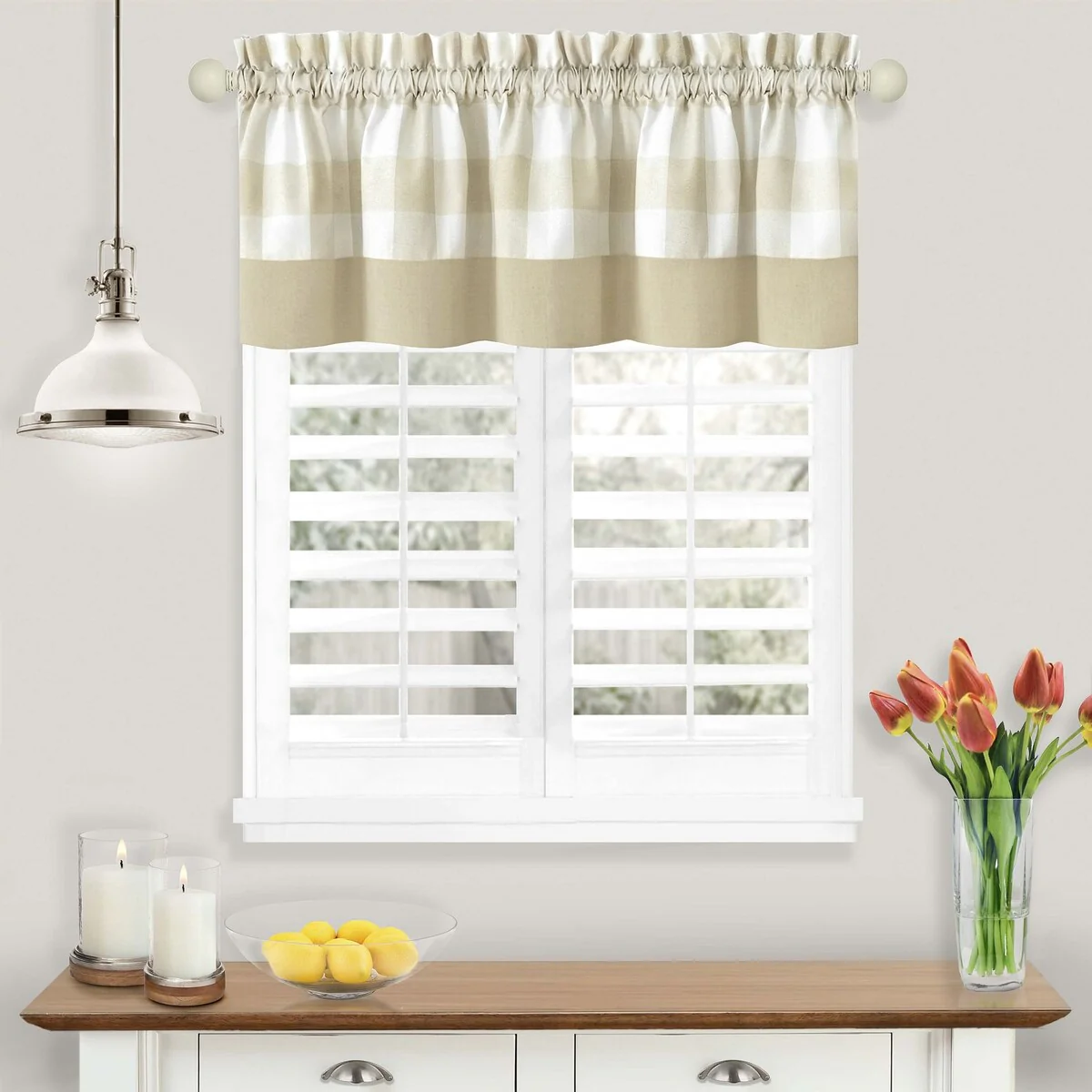 Hunter Window Curtain Valance - 58 x 14 - 58x14