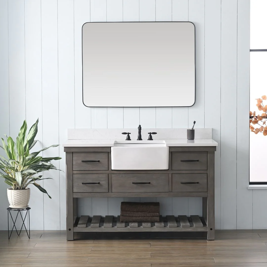 Sudio Design Bathroom Vanity Wesley Weathered Collection.