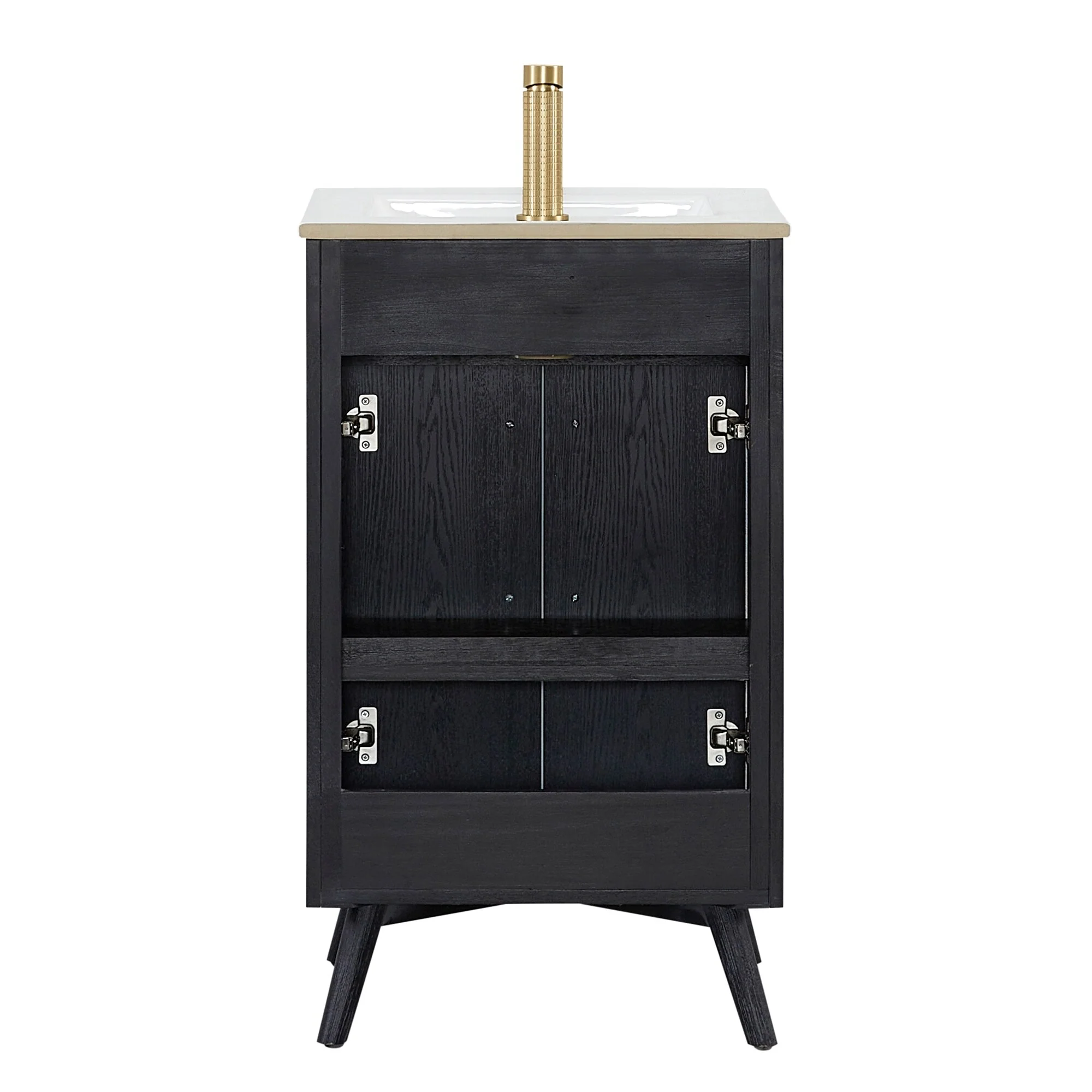 Delhi Bath Vanity with White Ceramic Basin Top without Mirror