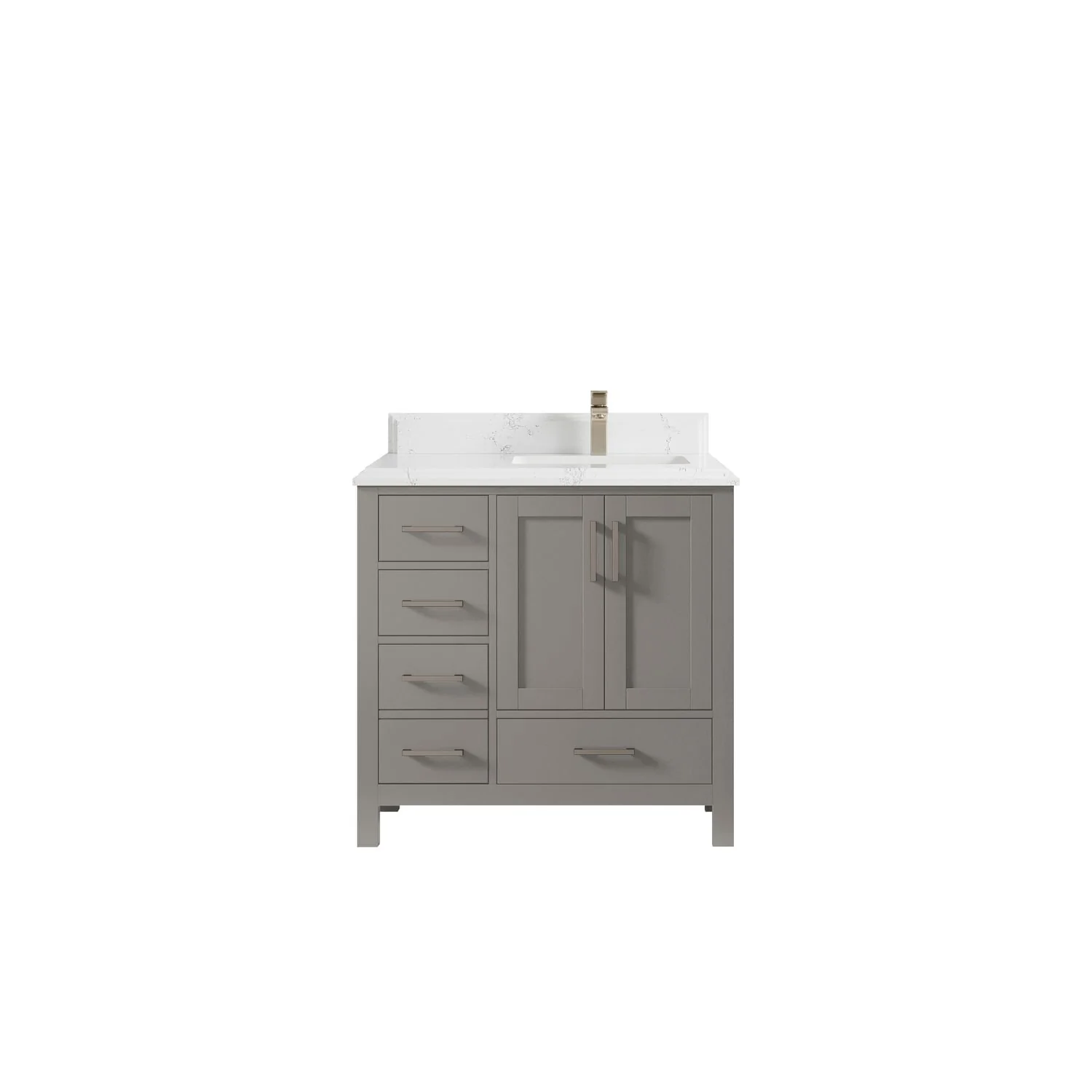 Willow Collections 36 in. W x 22 in. D Malibu Right Offset Sink Bathroom Vanity with Countertop