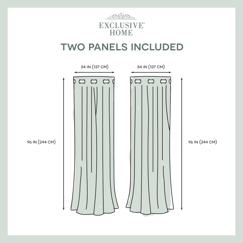 Strick & Bolton LeWitt Thermal Textured Linen Curtain Panel Pair
