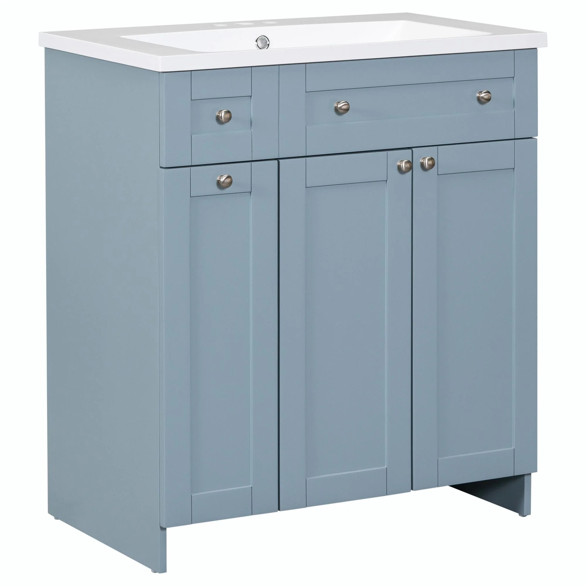 30-Inch Bathroom Vanity with Ceramic Sink Combo