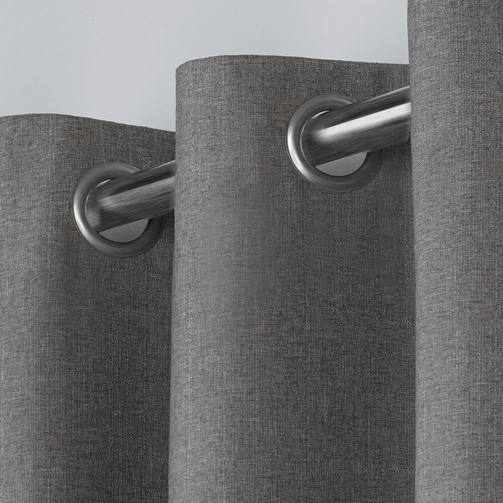 Strick & Bolton LeWitt Thermal Textured Linen Curtain Panel Pair