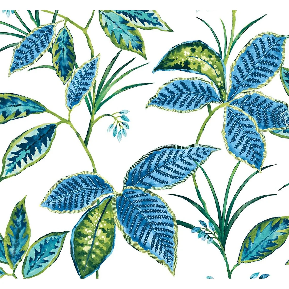 NextWall Boho Leaf Trail Peel and Stick Wallpaper