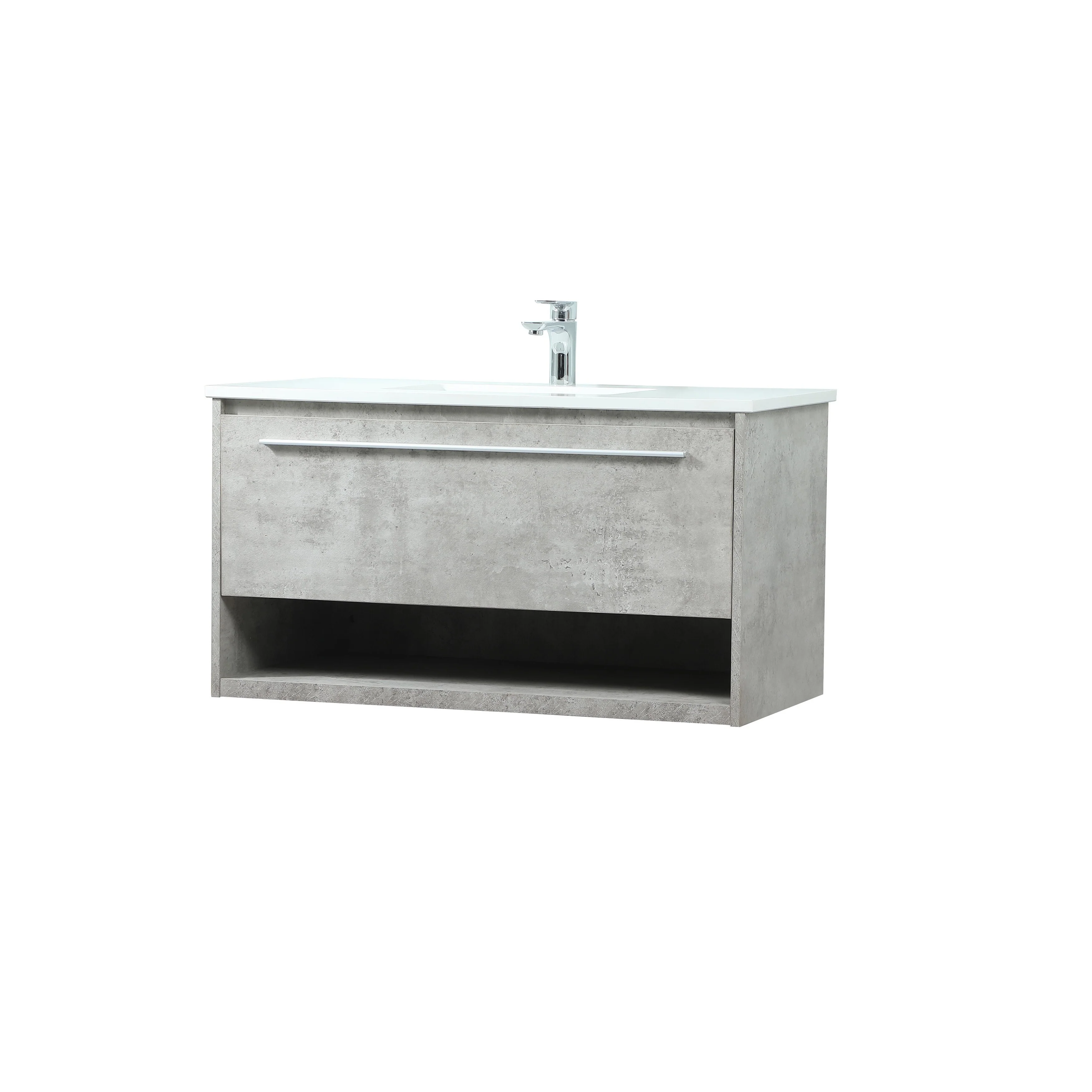 Brush 36 - 48 Inch Single Bathroom Vanity