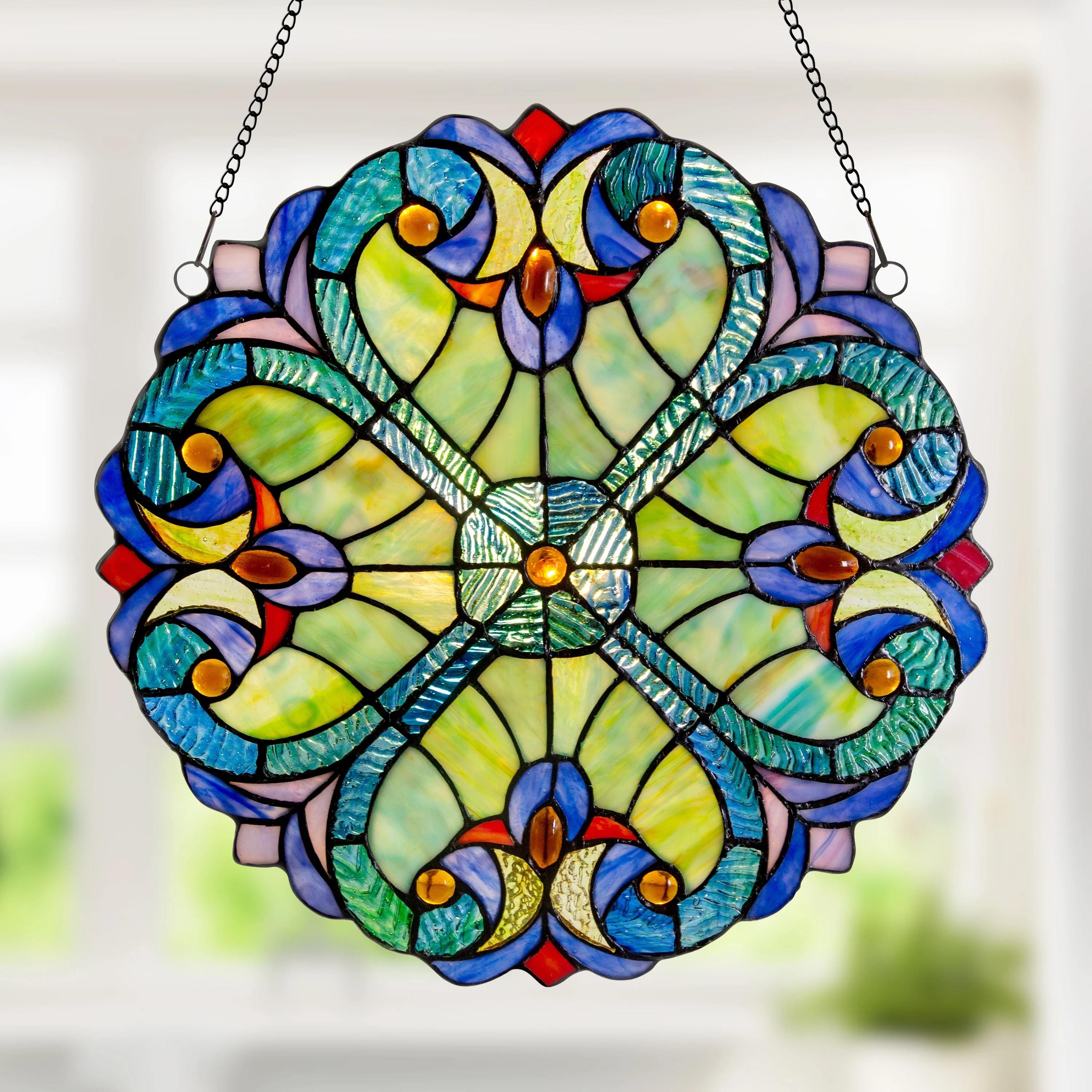 River of Goods Mini Halston Glass 12-inch Panel