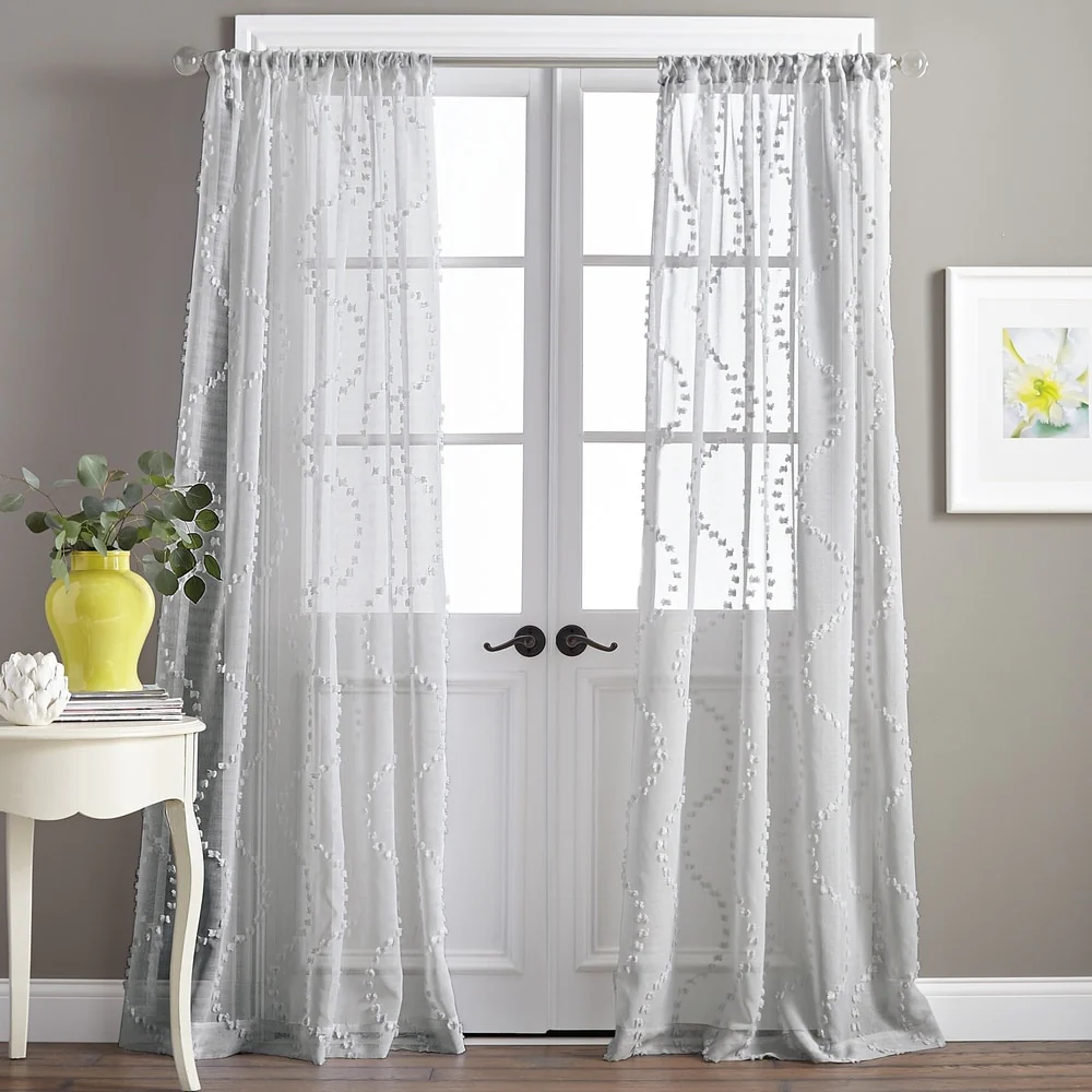 Dixon Wave Sheer Single Curtain Panel