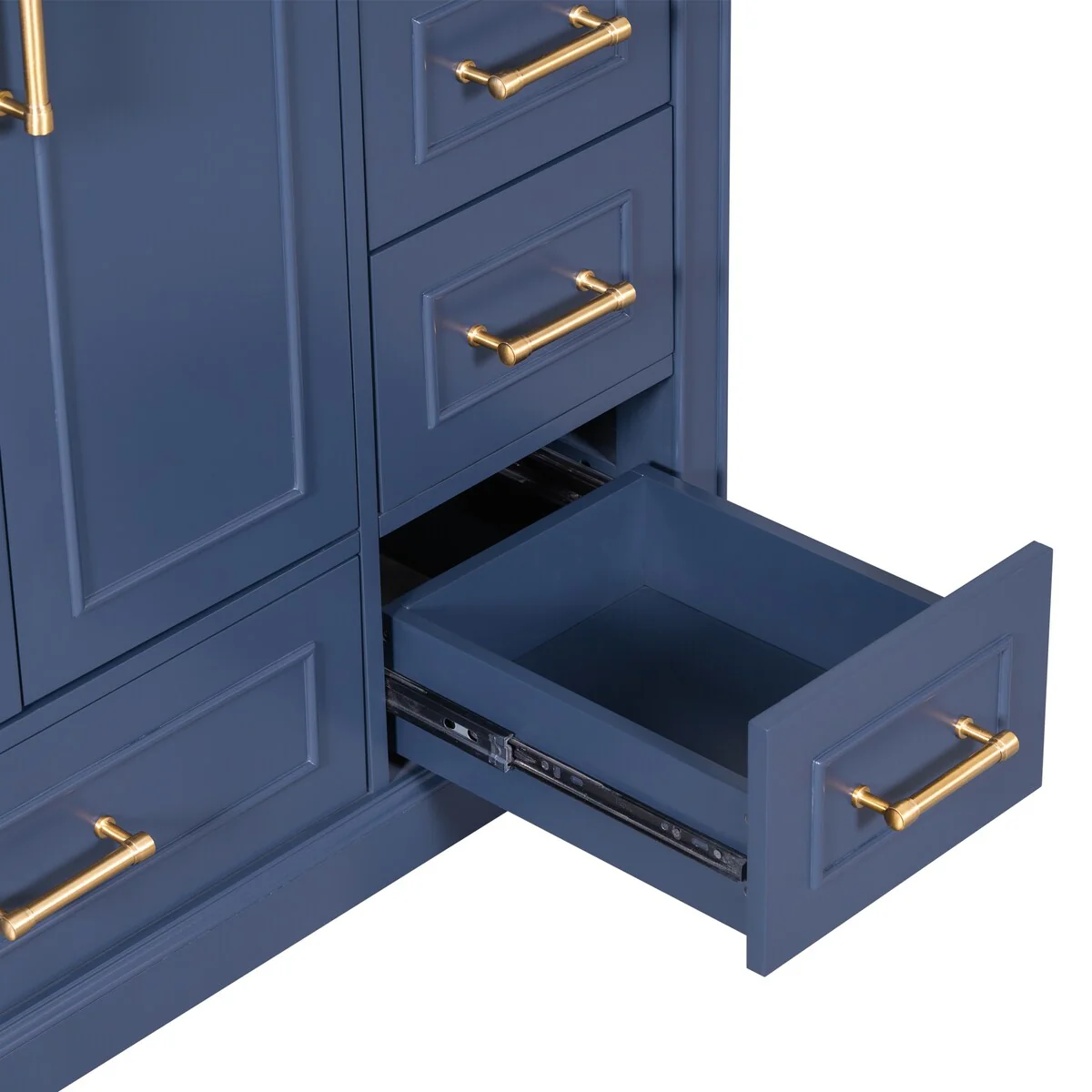 Bathroom Cabinet with Two Doors and Four Drawers