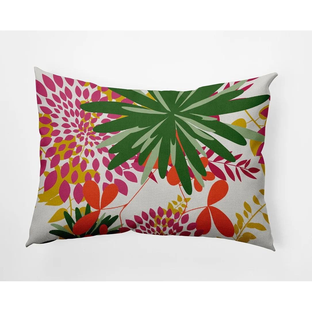 Jumble Floral Decorative Throw Pillow