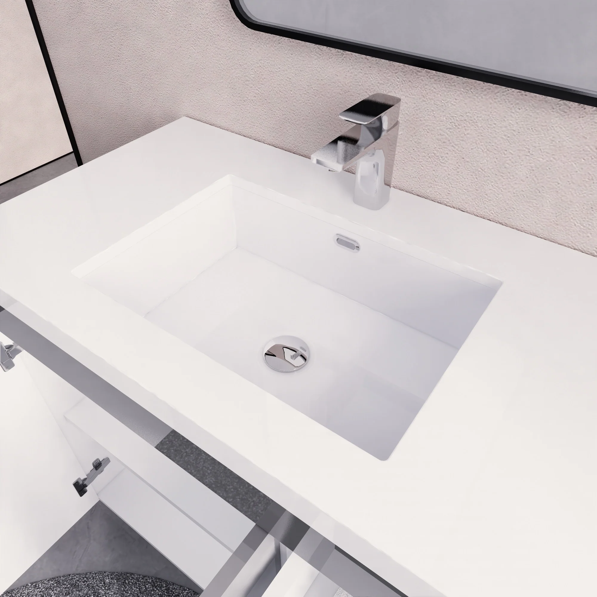 Eliza 36 Freestanding Vanity (Right Drawers) with Single Sink