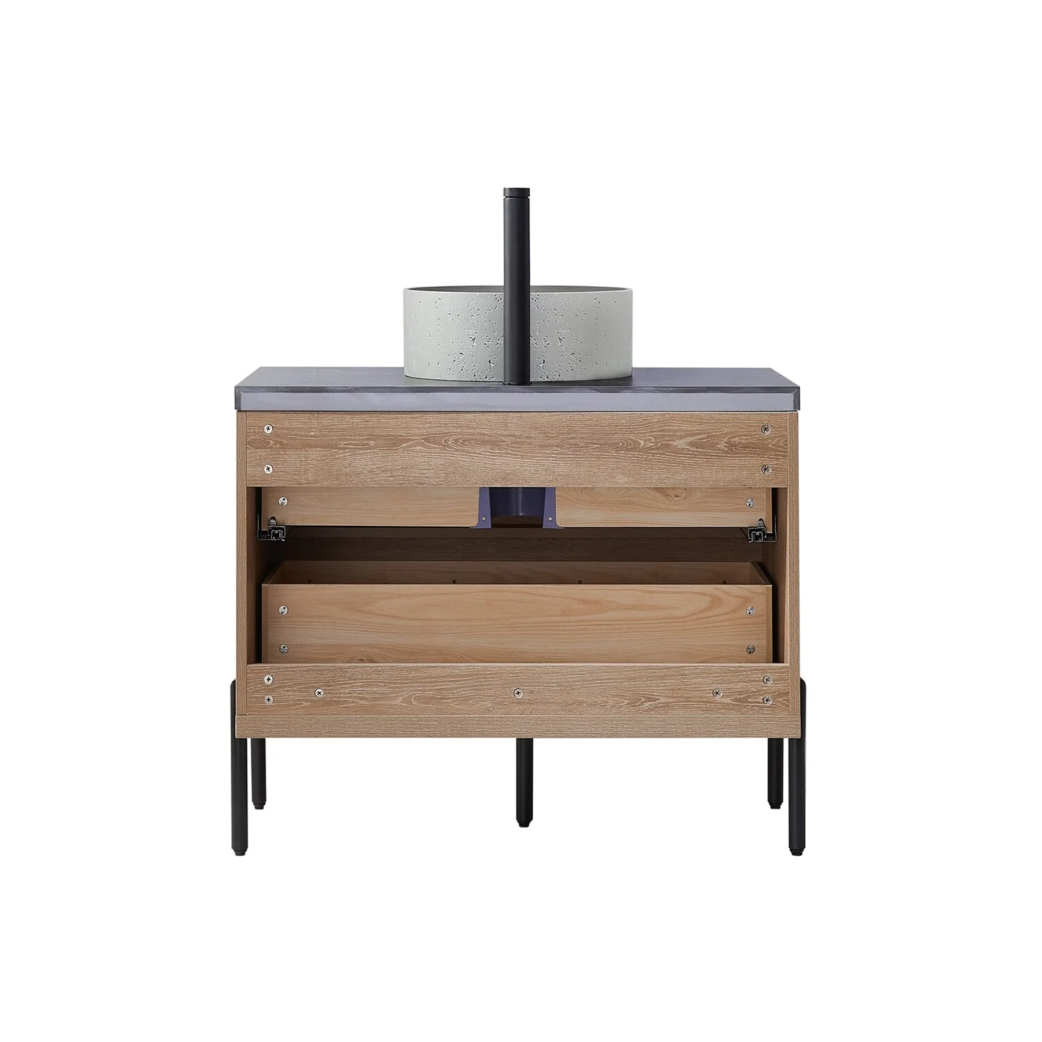 Trento Bath Vanity with Sintered Stone Top with Concrete Sink (R)