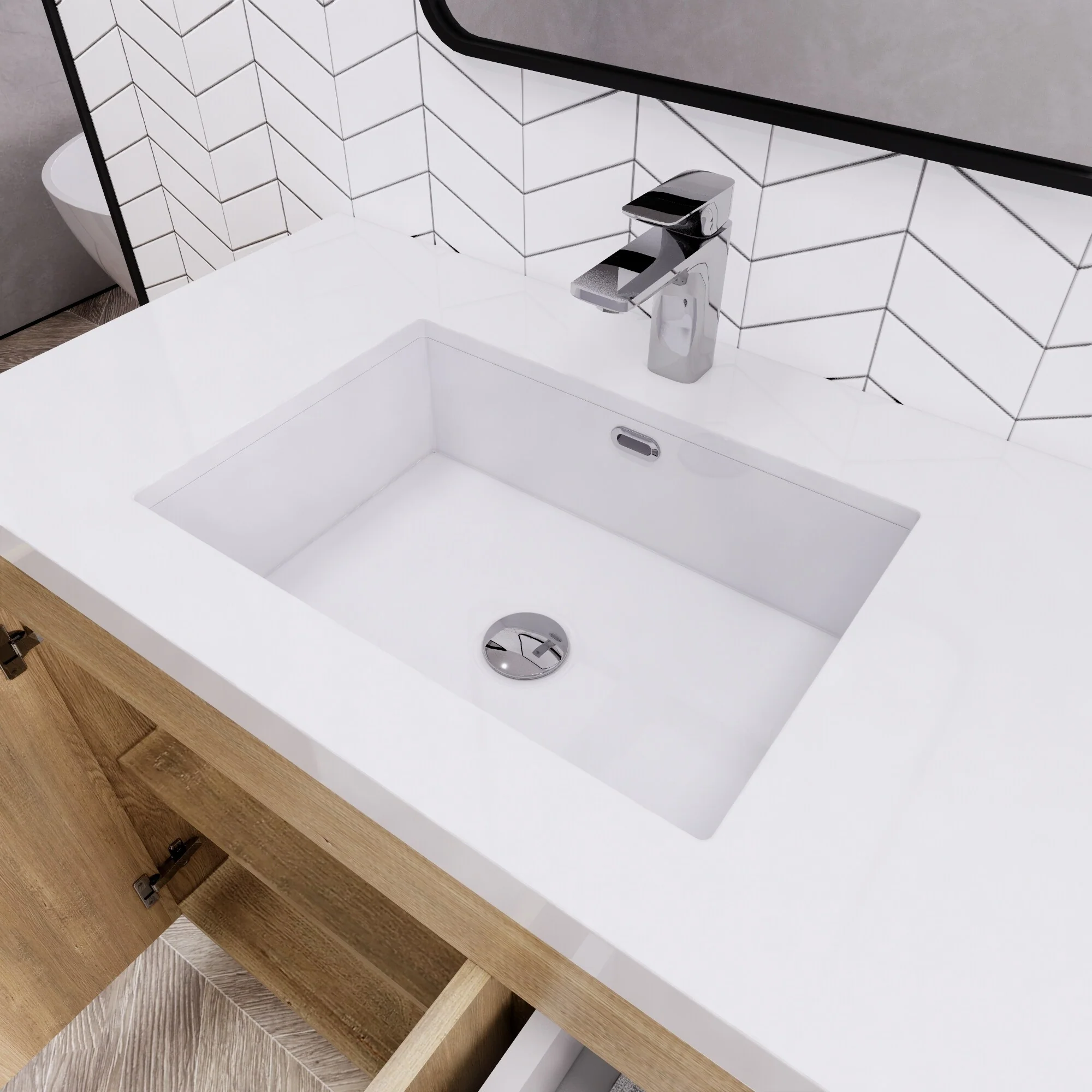 Eliza 36 Freestanding Vanity (Right Drawers) with Single Sink