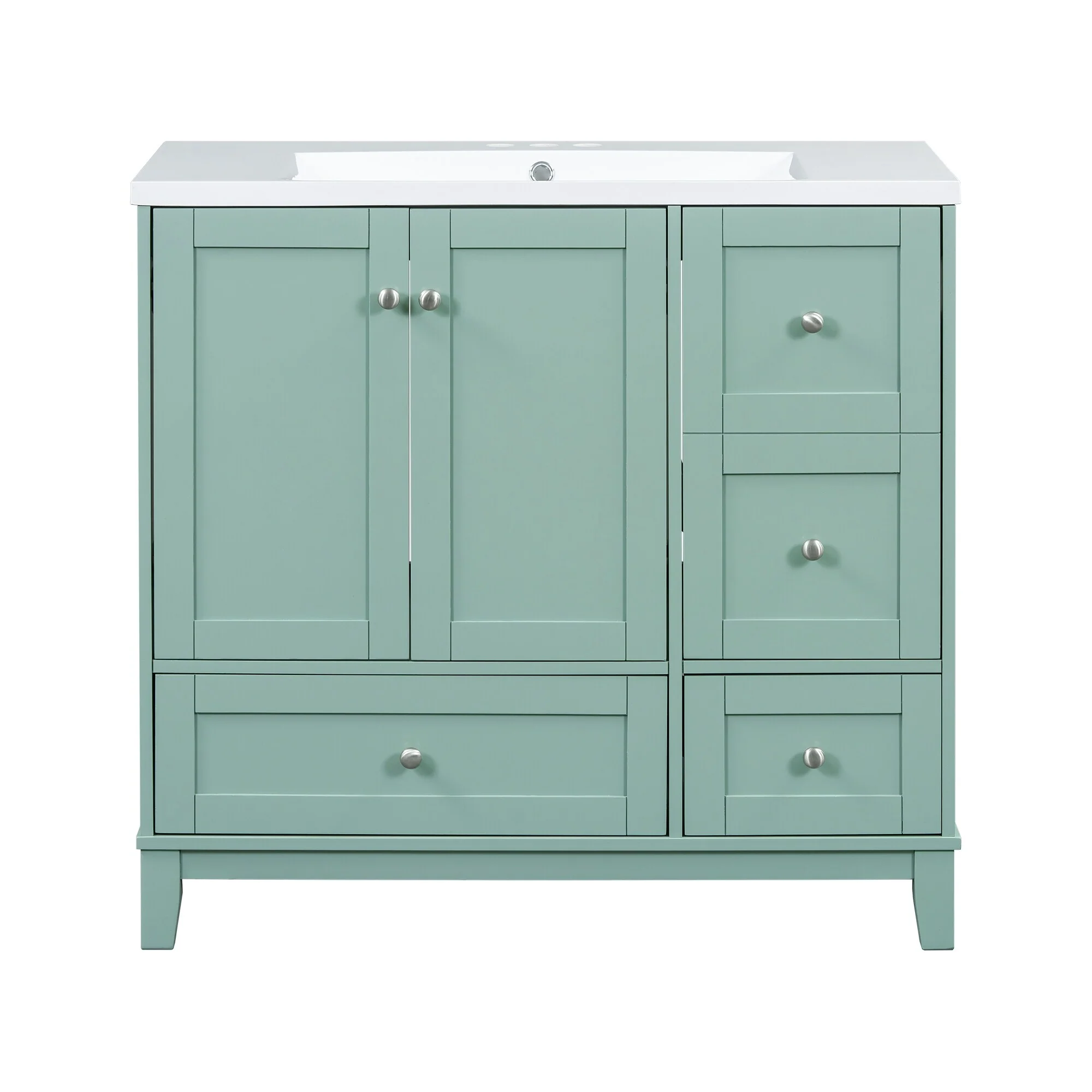 36 Inch Modern Bathroom Vanity with USB Charging