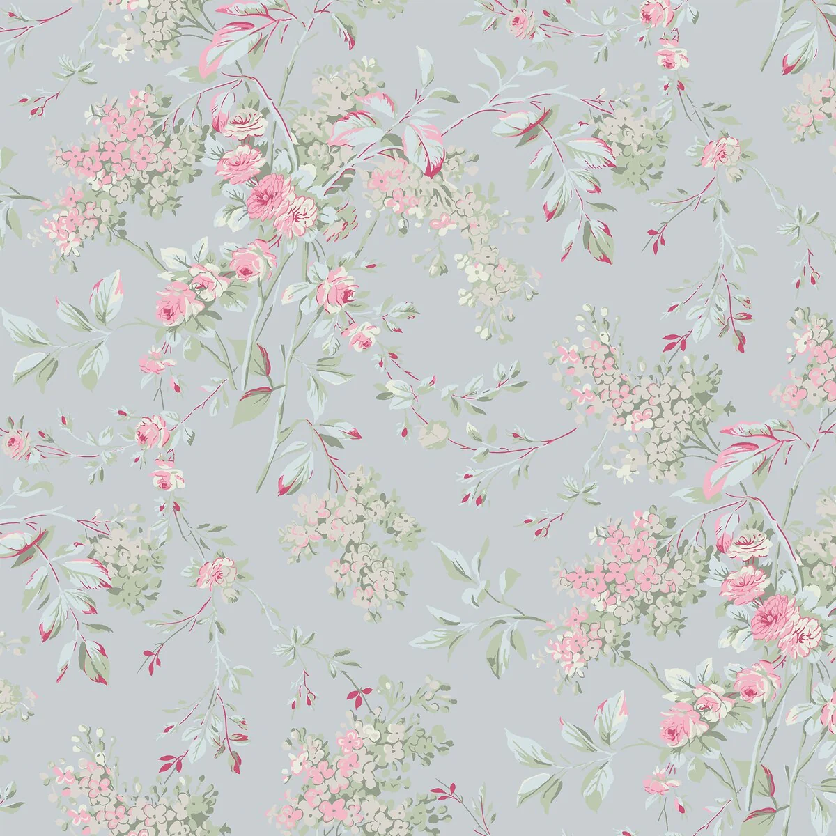 Shabby Chic by Rachel Ashwell Chelsea Blue Wallpaper