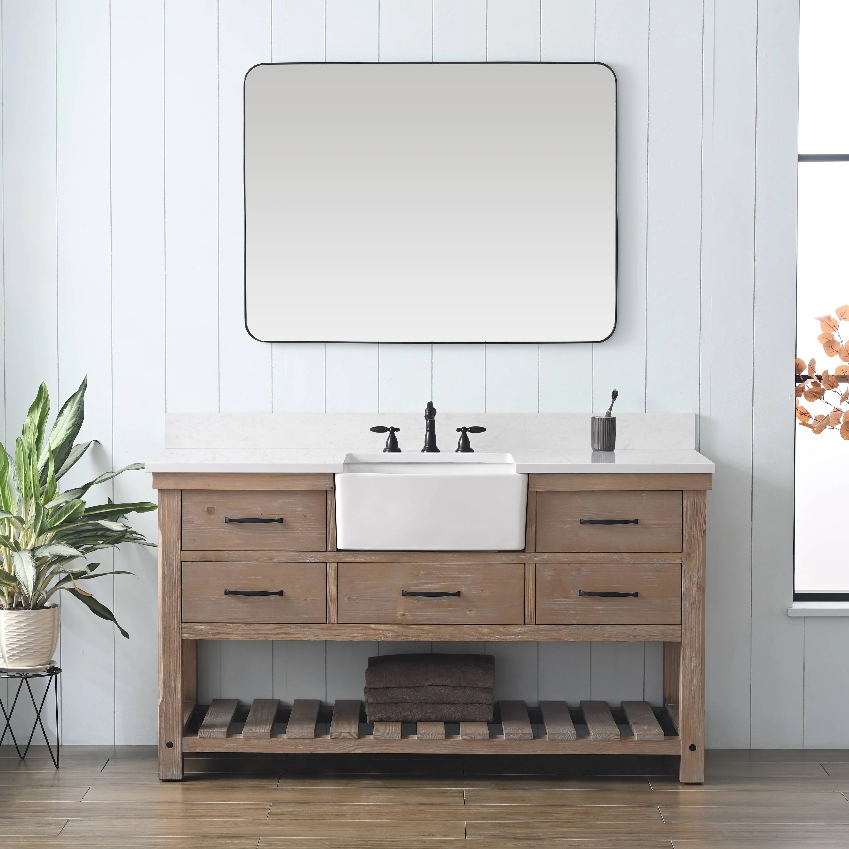Sudio Design Bathroom Vanity Wesley Weathered Collection.