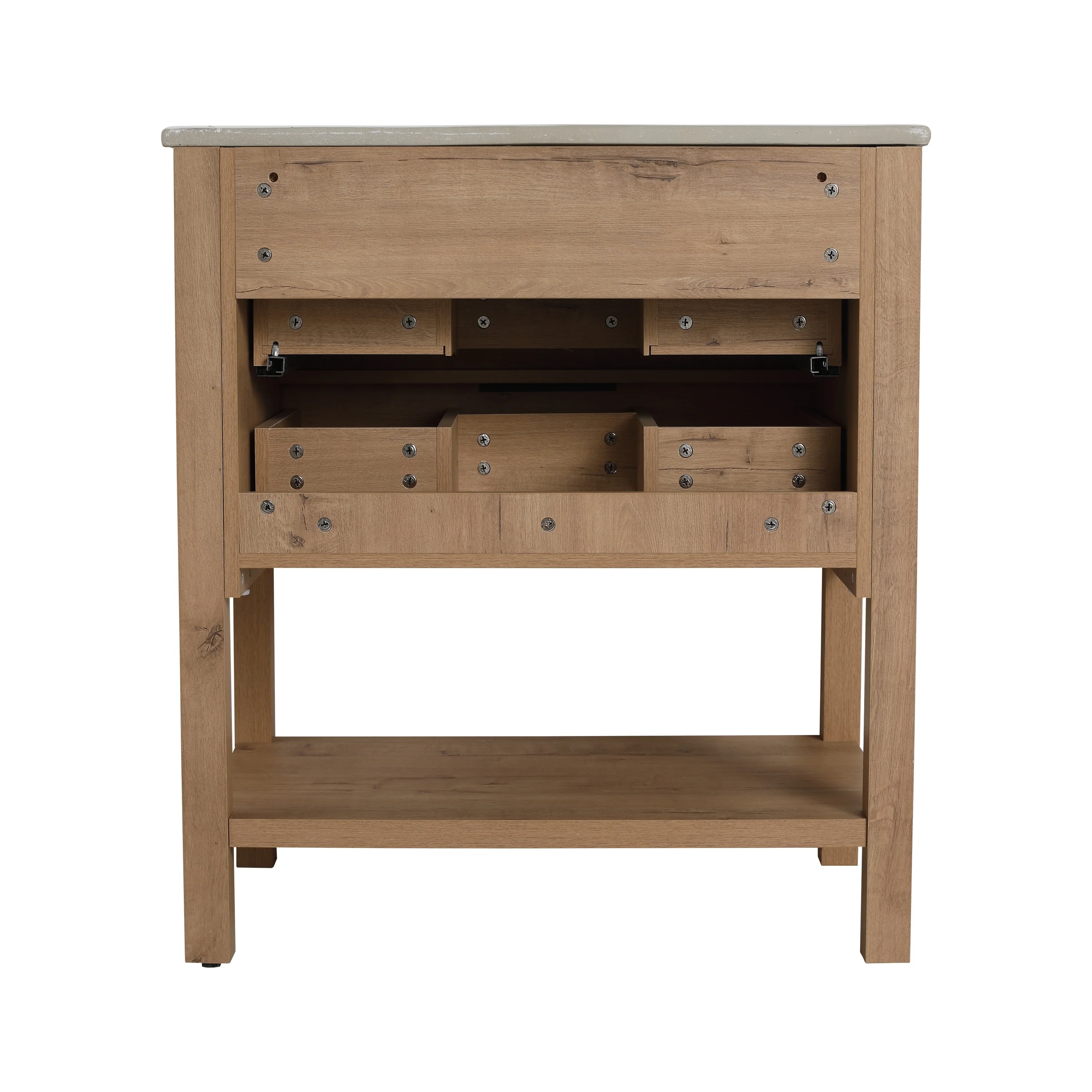 BNK 30/36 Inch Bathroom Vanity With Single Sink,Modern Bathroom Vanities With Soft Close Drawer And Shelf