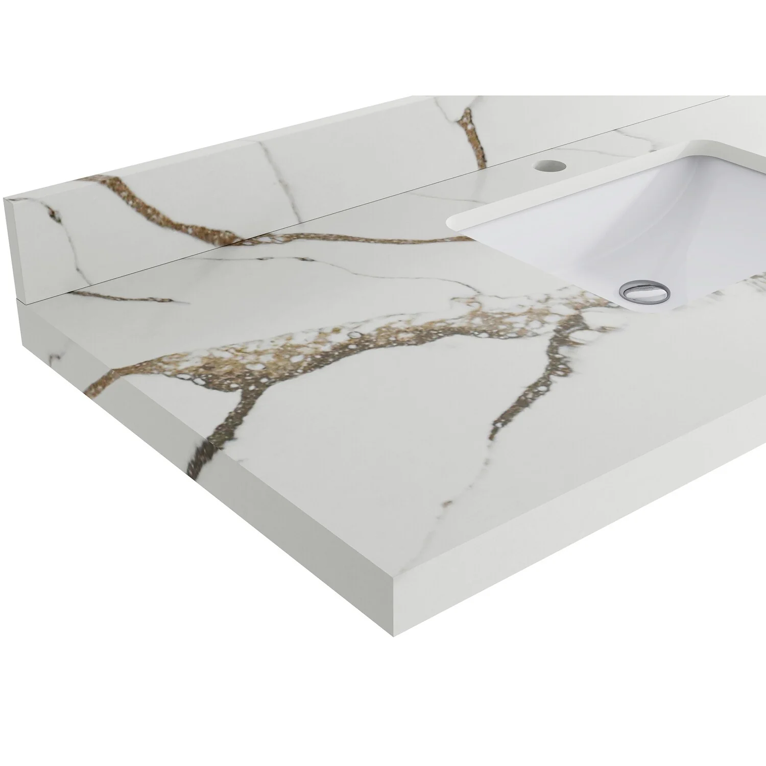 Willow Collections 36 in. W x 22 in. D Aberdeen Right Offset Sink Bathroom Vanity with Countertop