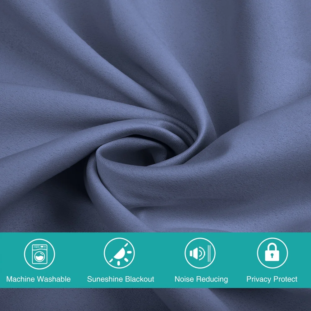 Pro Space Grommet Top Insulated Thermal Blackout Window Curtain Solid Room Drape (1 Panel)