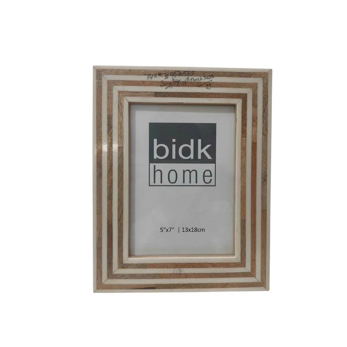 White & Brown Resin Tiles Picture Frame