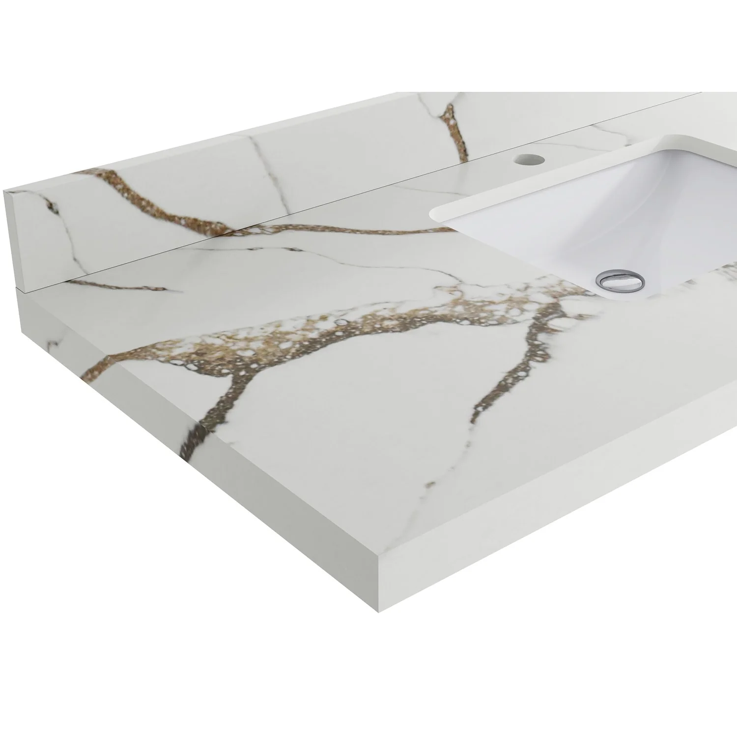 Willow Collection 60 in W x 22 in D x 36 in H Boston Double Bowl Sink Bathroom Vanity with Countertop