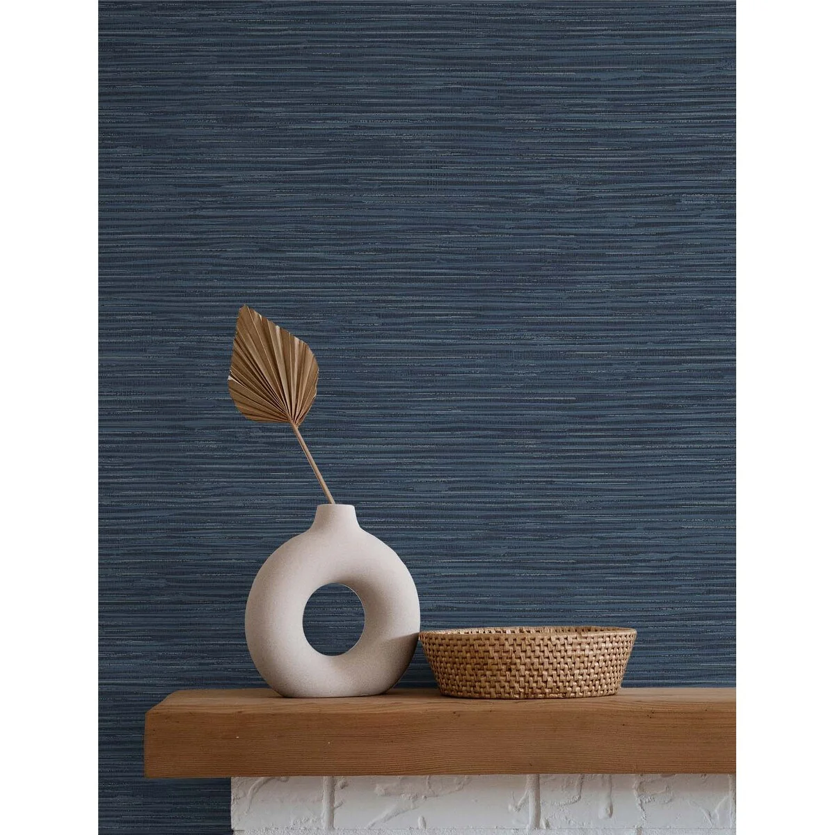 NextWall Cyrus Faux Grasscloth Peel and Stick Wallpaper