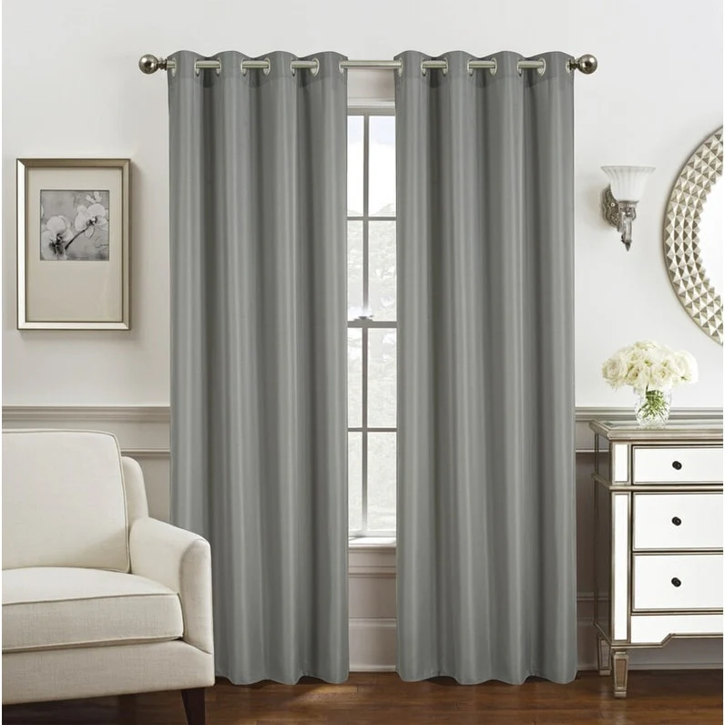 Gilbert Solid Single Grommet Curtain Panel 84