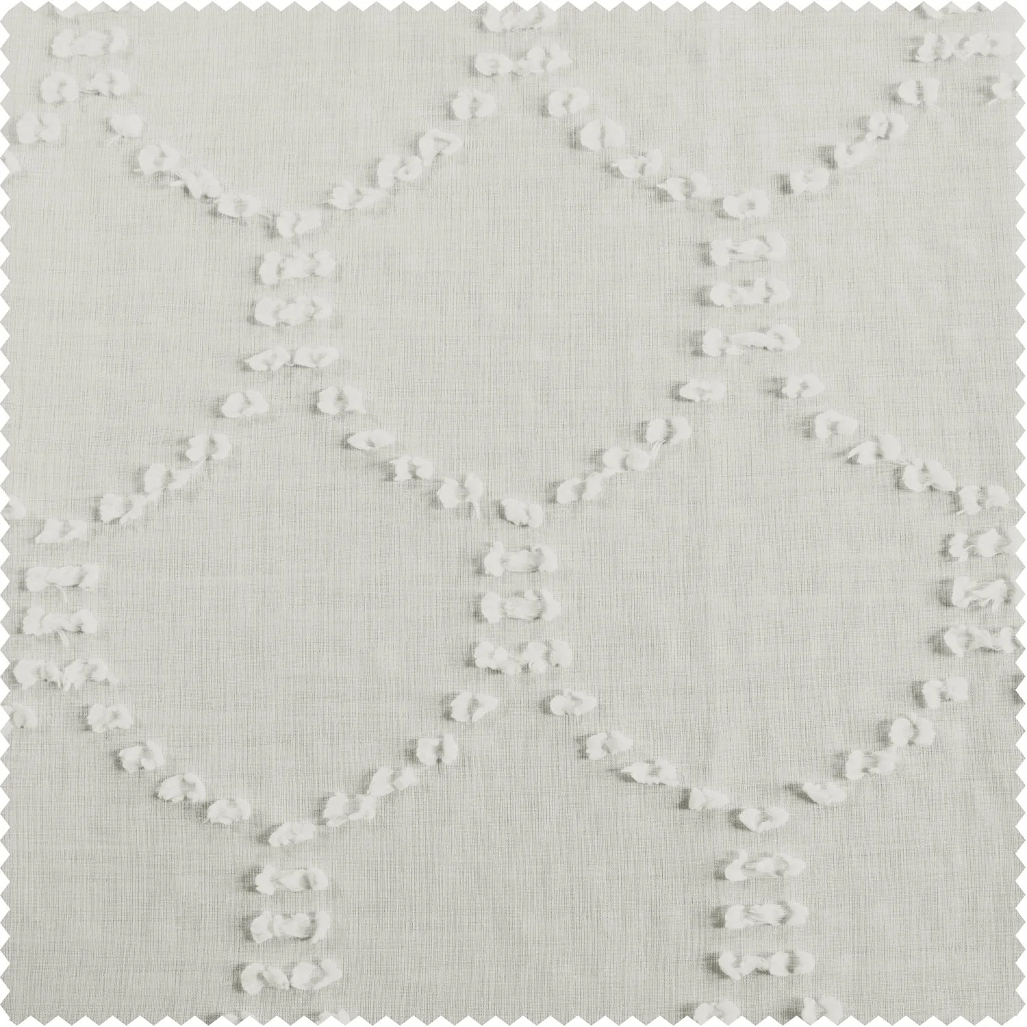 Exclusive Fabrics Marseille Shell Patterned Linen Sheer Curtain (1 Panel)