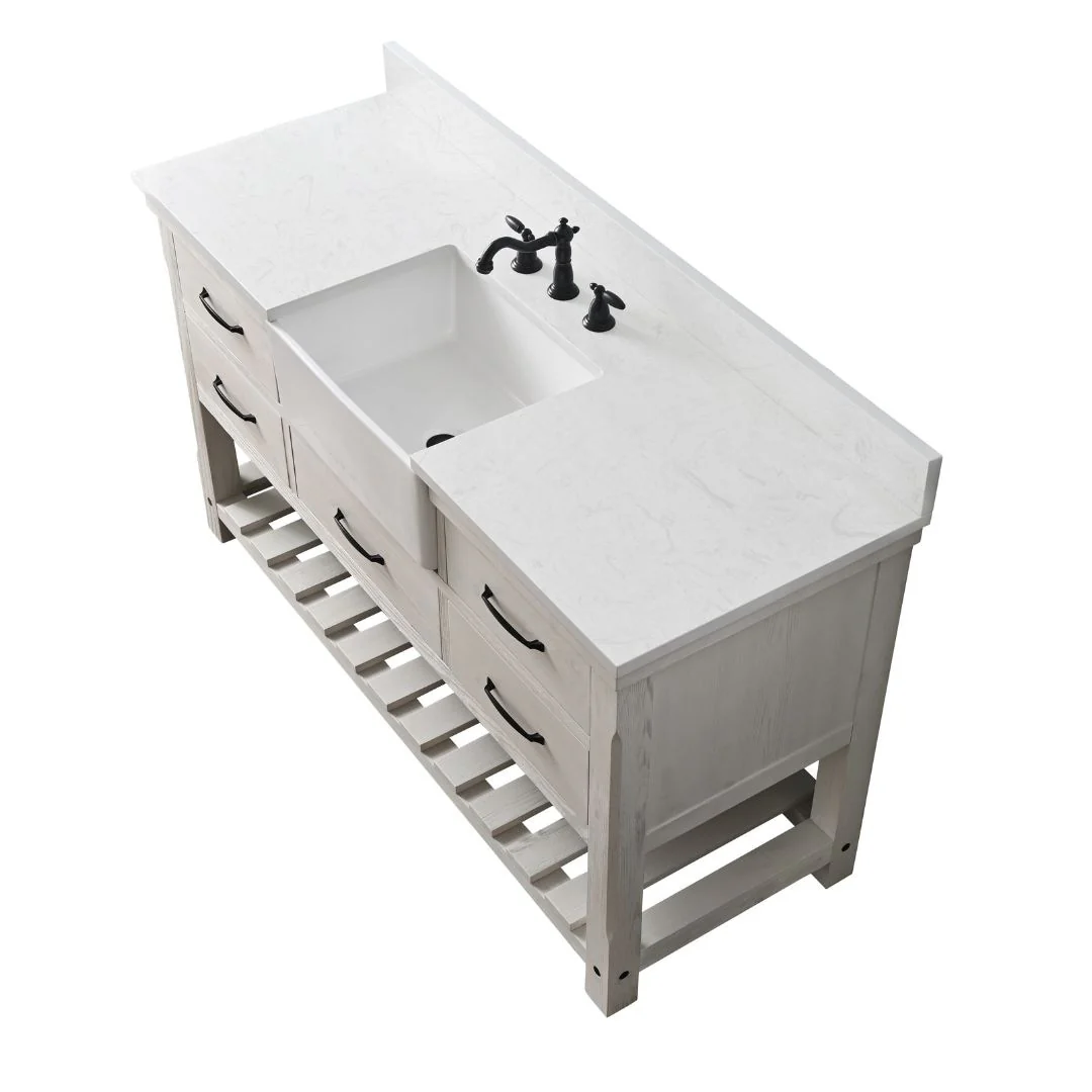 Sudio Design Bathroom Vanity Wesley Weathered Collection.