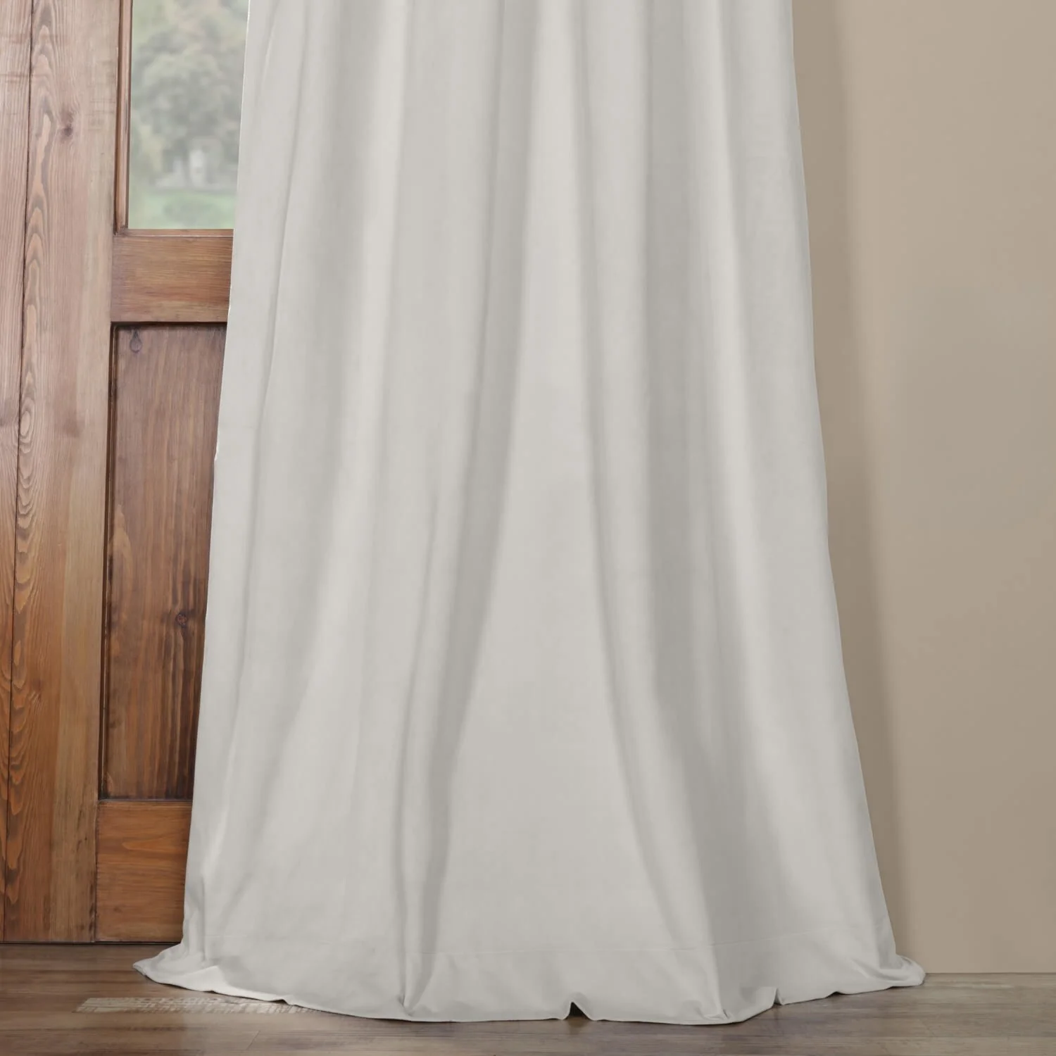 Exclusive Fabrics Signature Blackout Velvet Grommet Curtain (1 Panel)