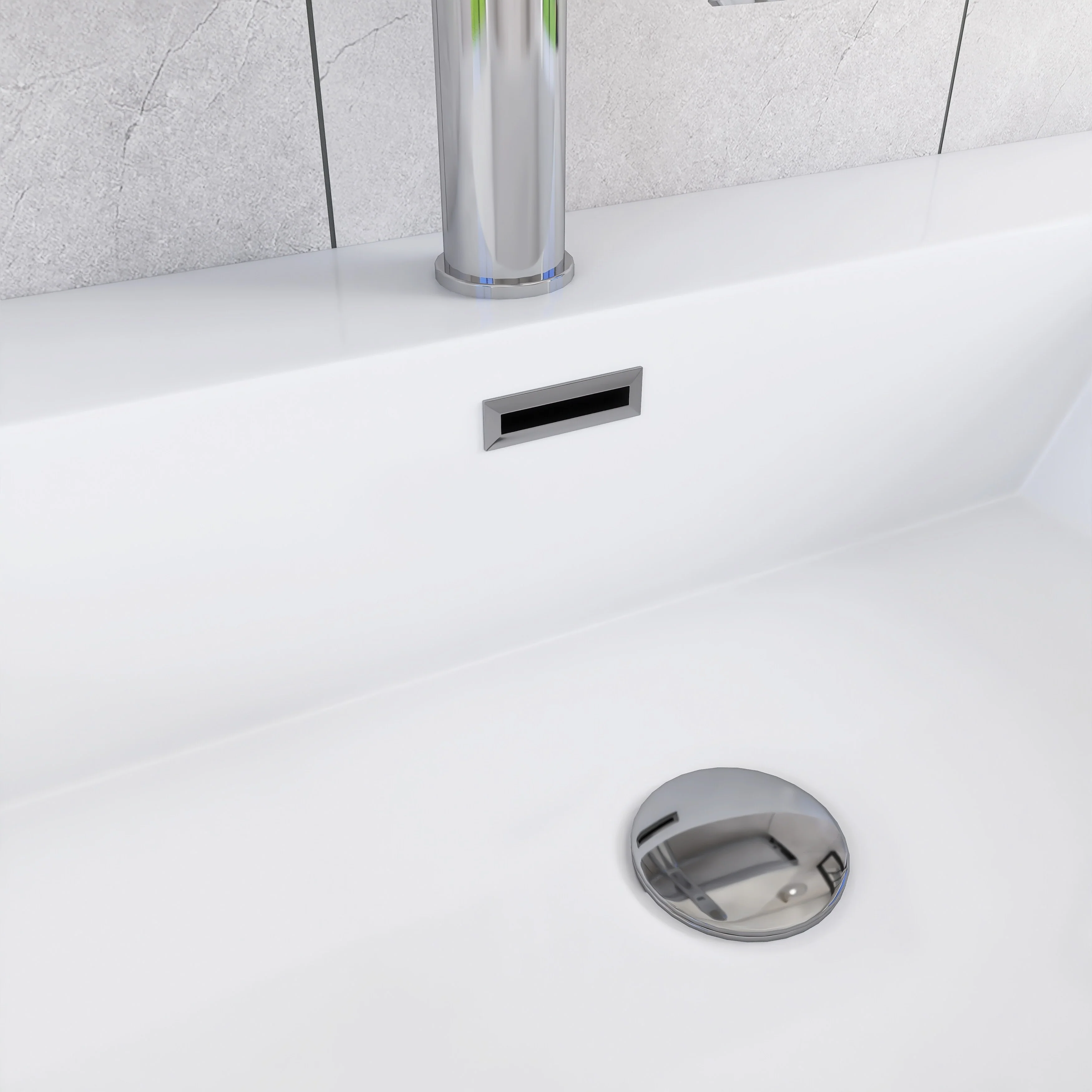 Angela Wall Mounted Bathroom Vanity in F. Oak with White Cultured Marble Top