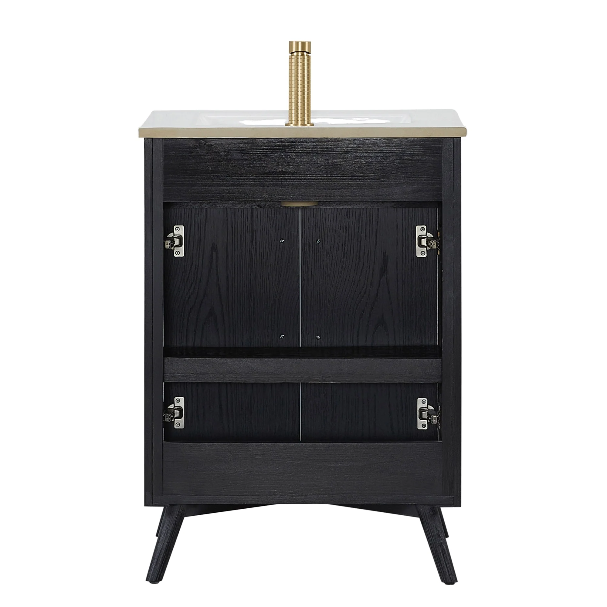 Delhi Bath Vanity with White Ceramic Basin Top without Mirror