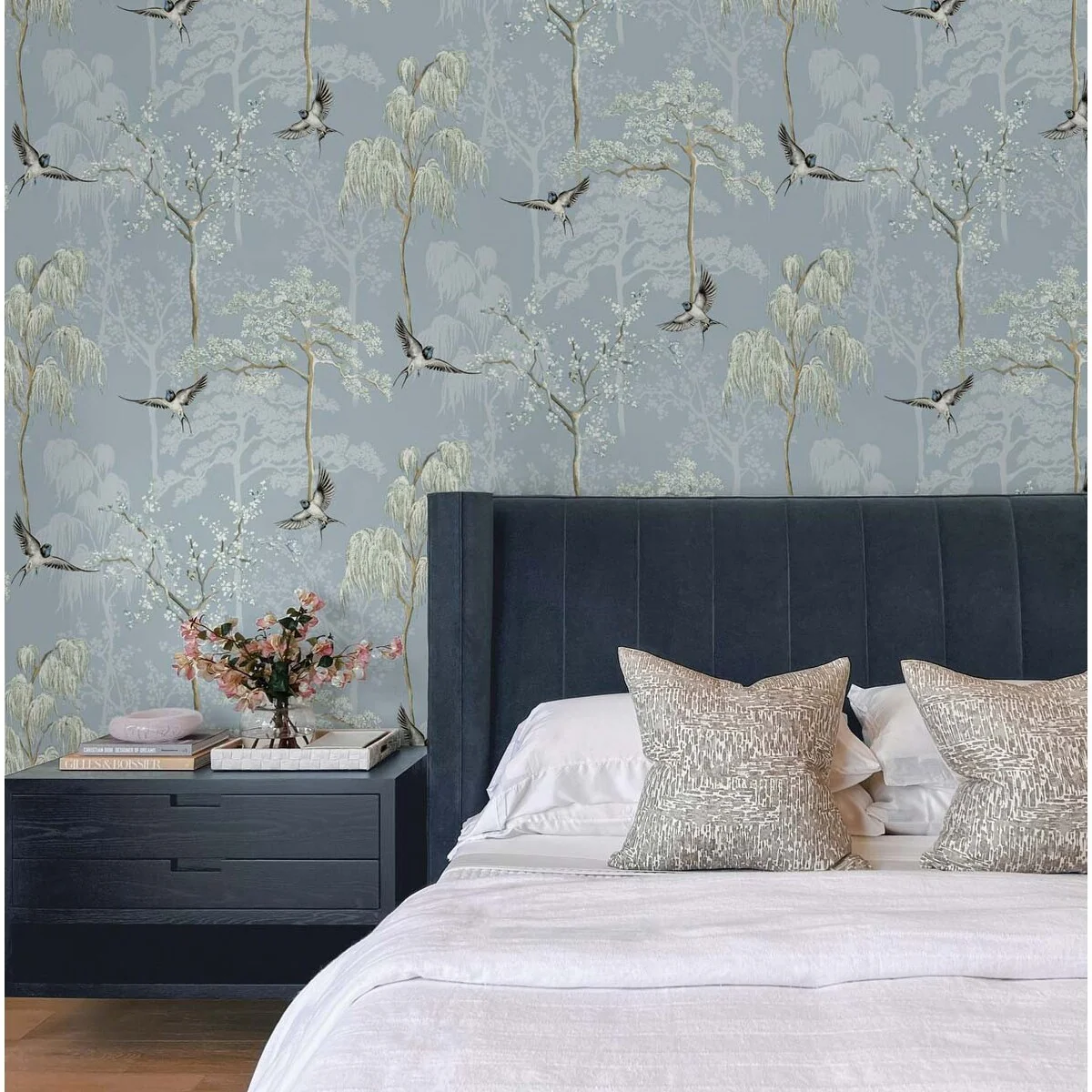 Arthouse Bird Garden Peel and Stick Wallpaper