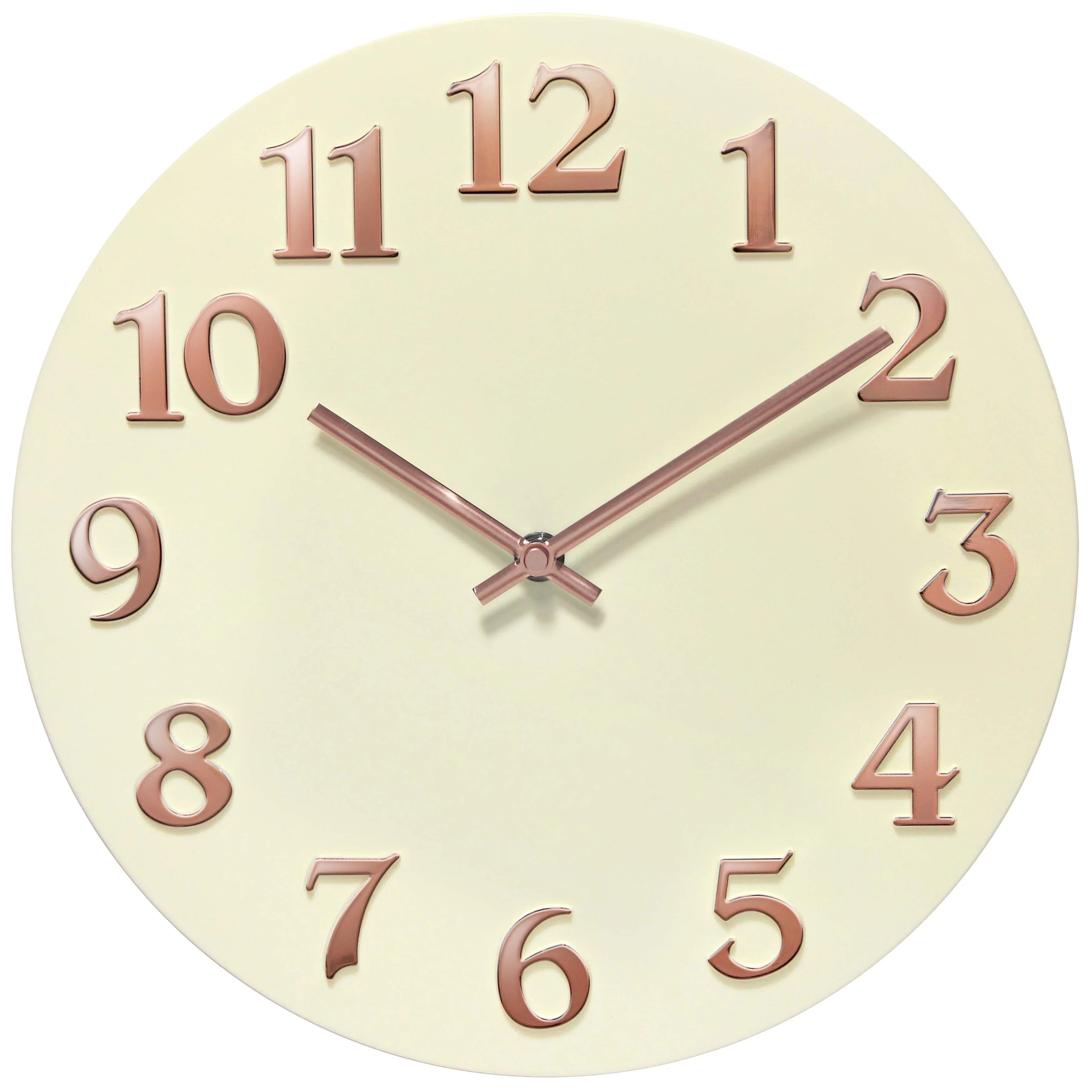 Infinity Instruments Vogue 12-inch Round Wall Clock - 12 x 1.25 x 12