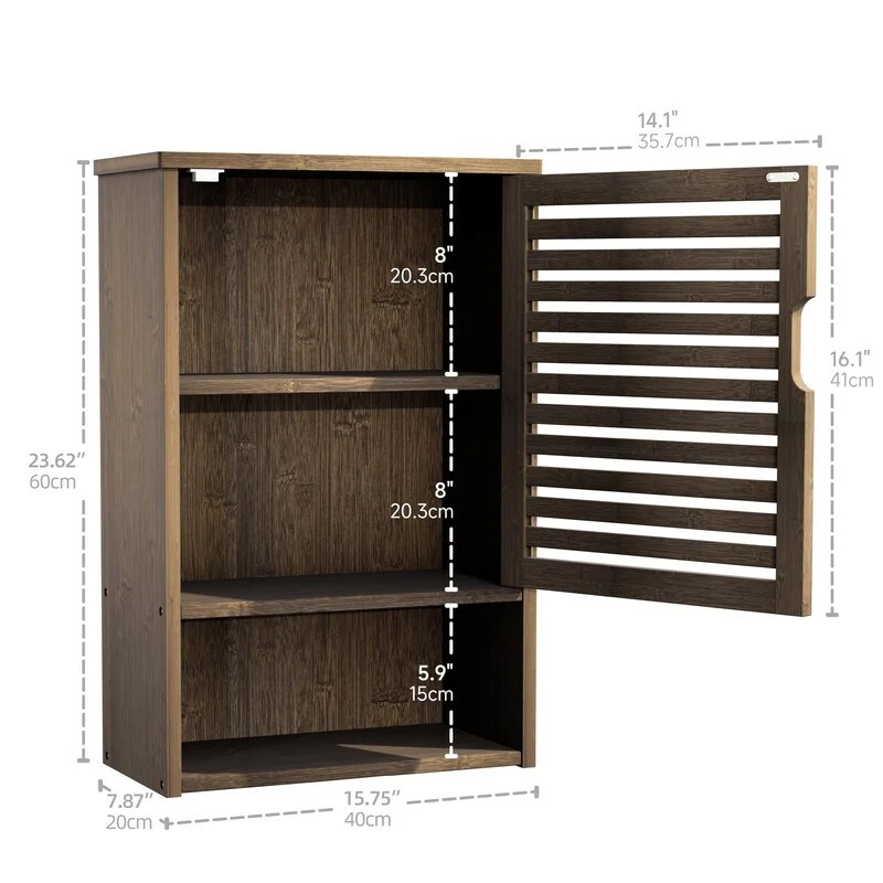Bathroom Storage Cabinet Wall Mounted - 7.87