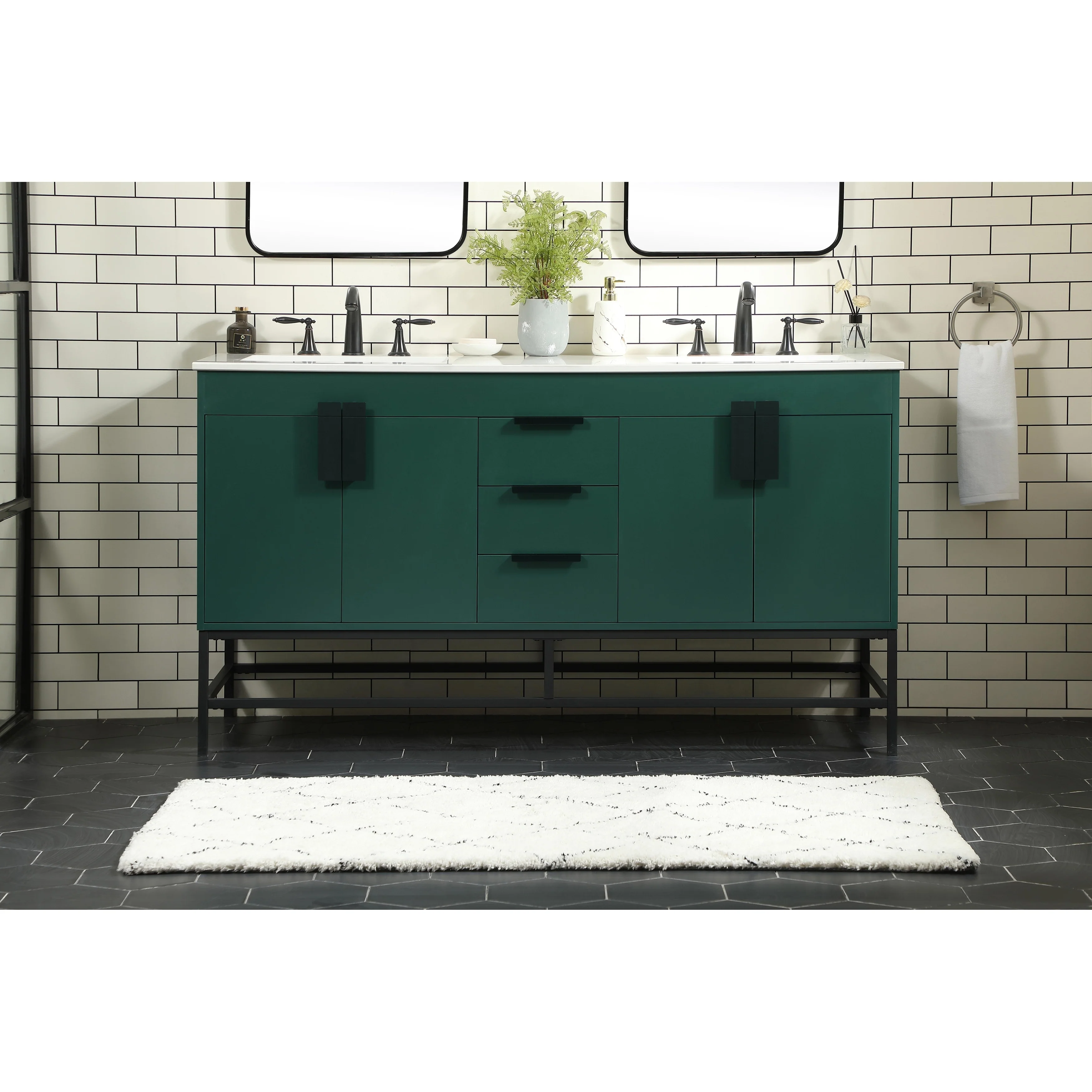 Blossom 60 Inch Double Bathroom Vanity