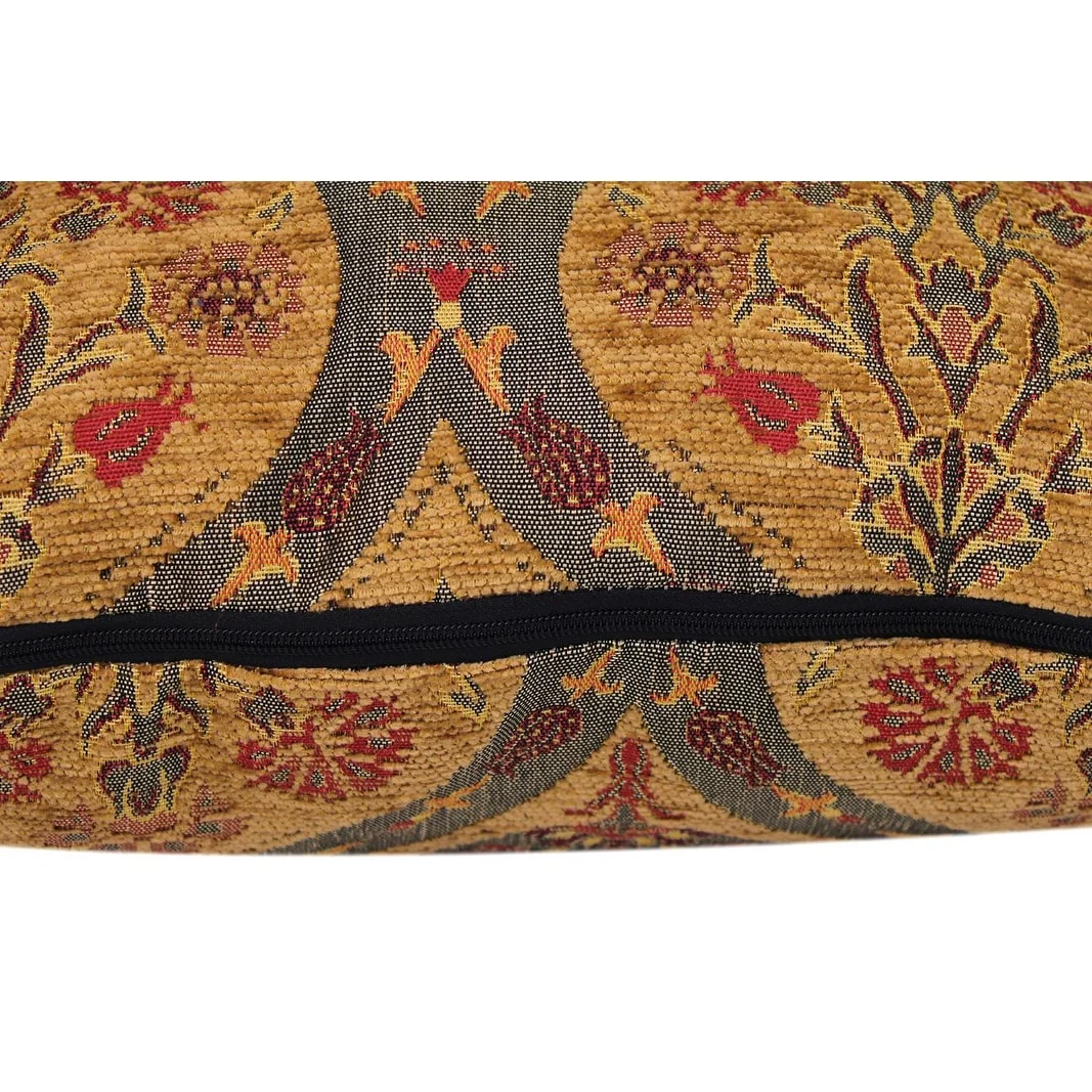 Boho Chic Peony Turkish Throw Pillow