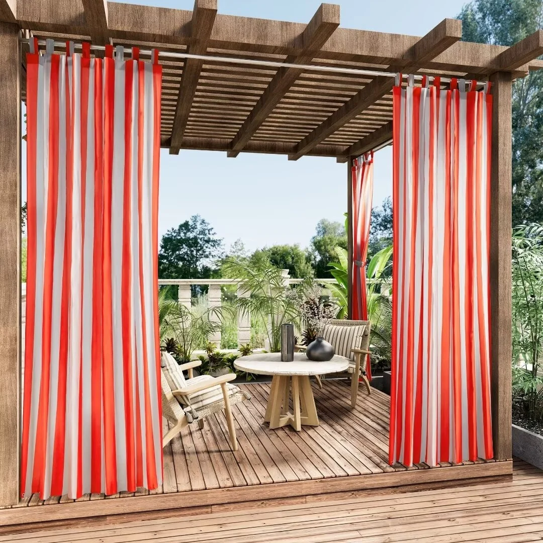 Stripe Outdoor UV Protected Privacy Tab Top Panel