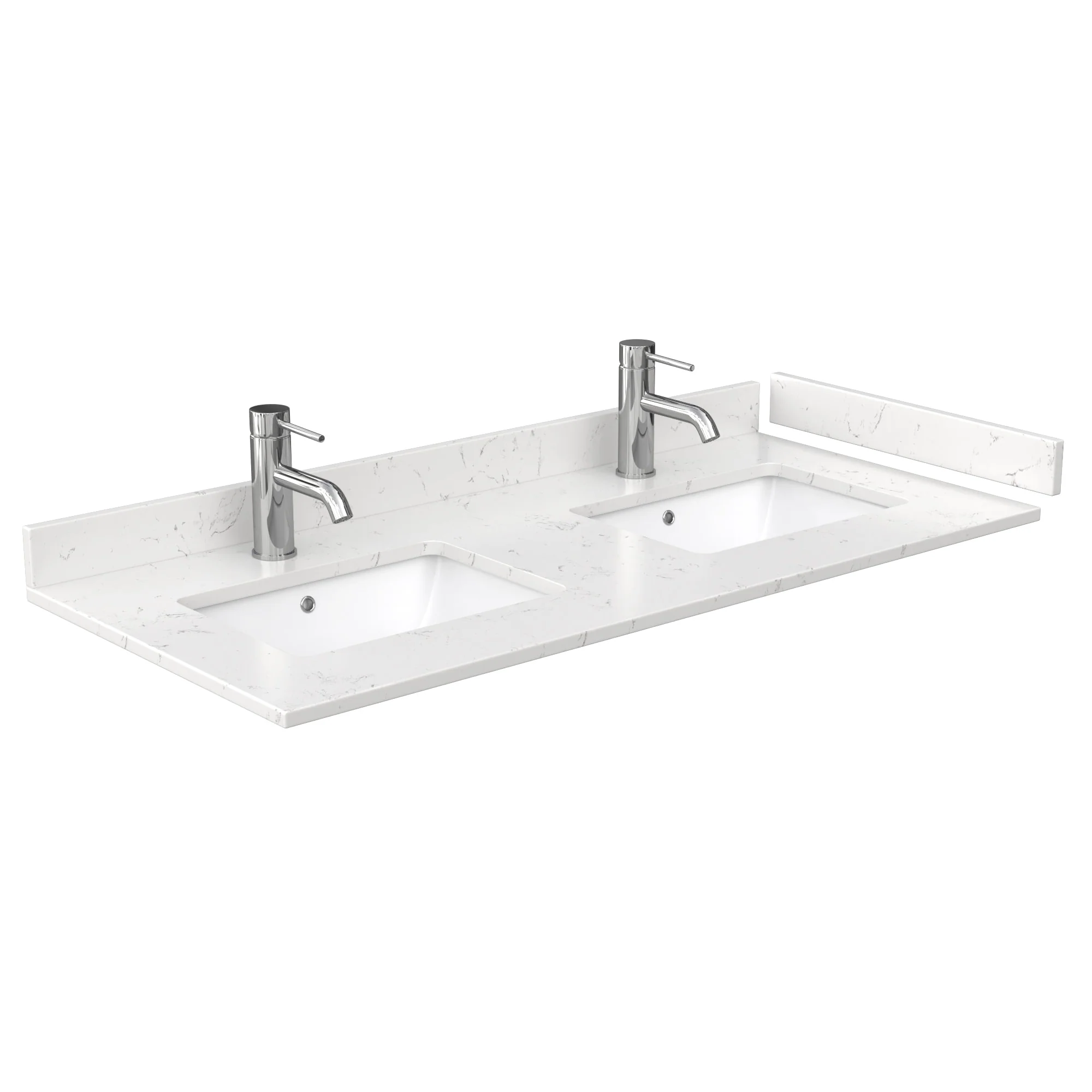 Beckett 48 Inch Double Vanity, Cultured Marble Top