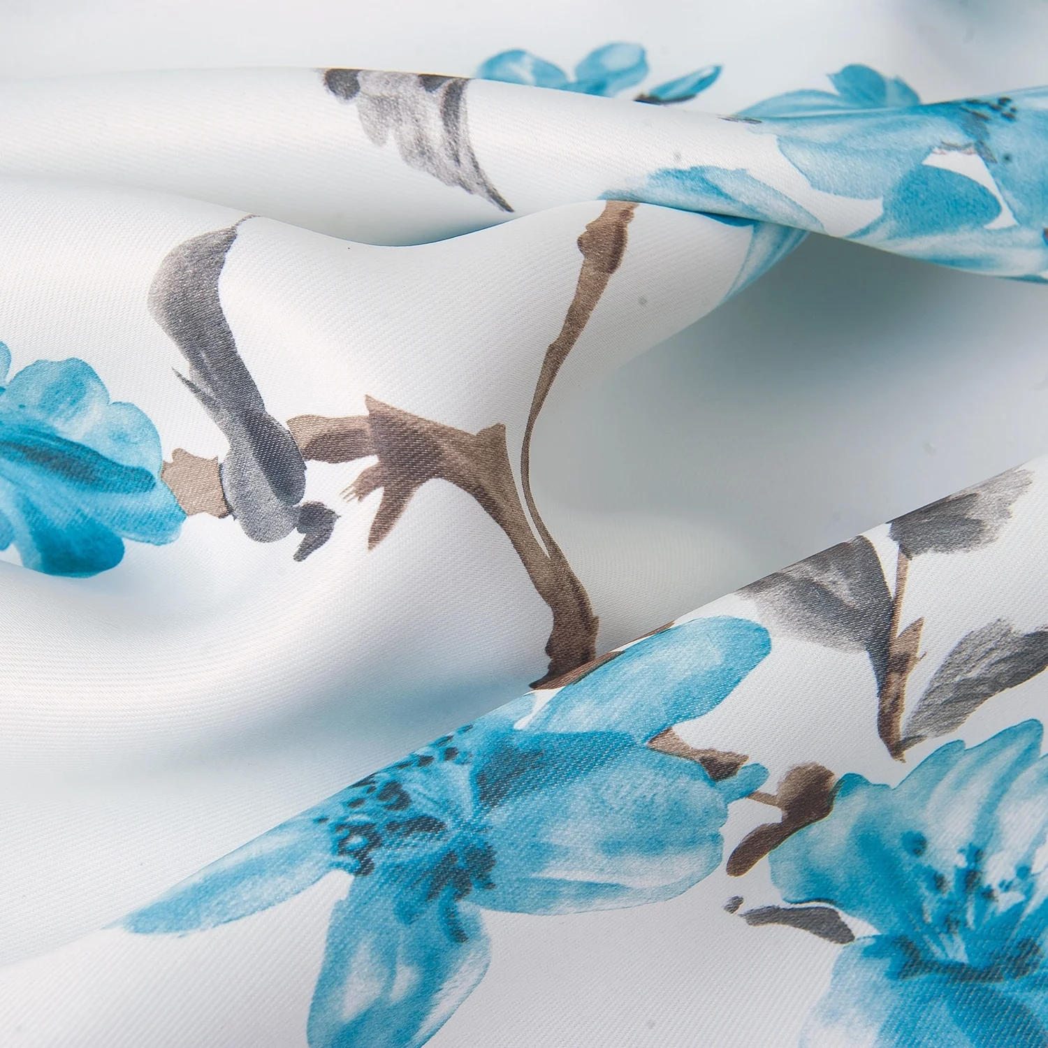 Lily Flowers Blackout Window Curtain 90 inch