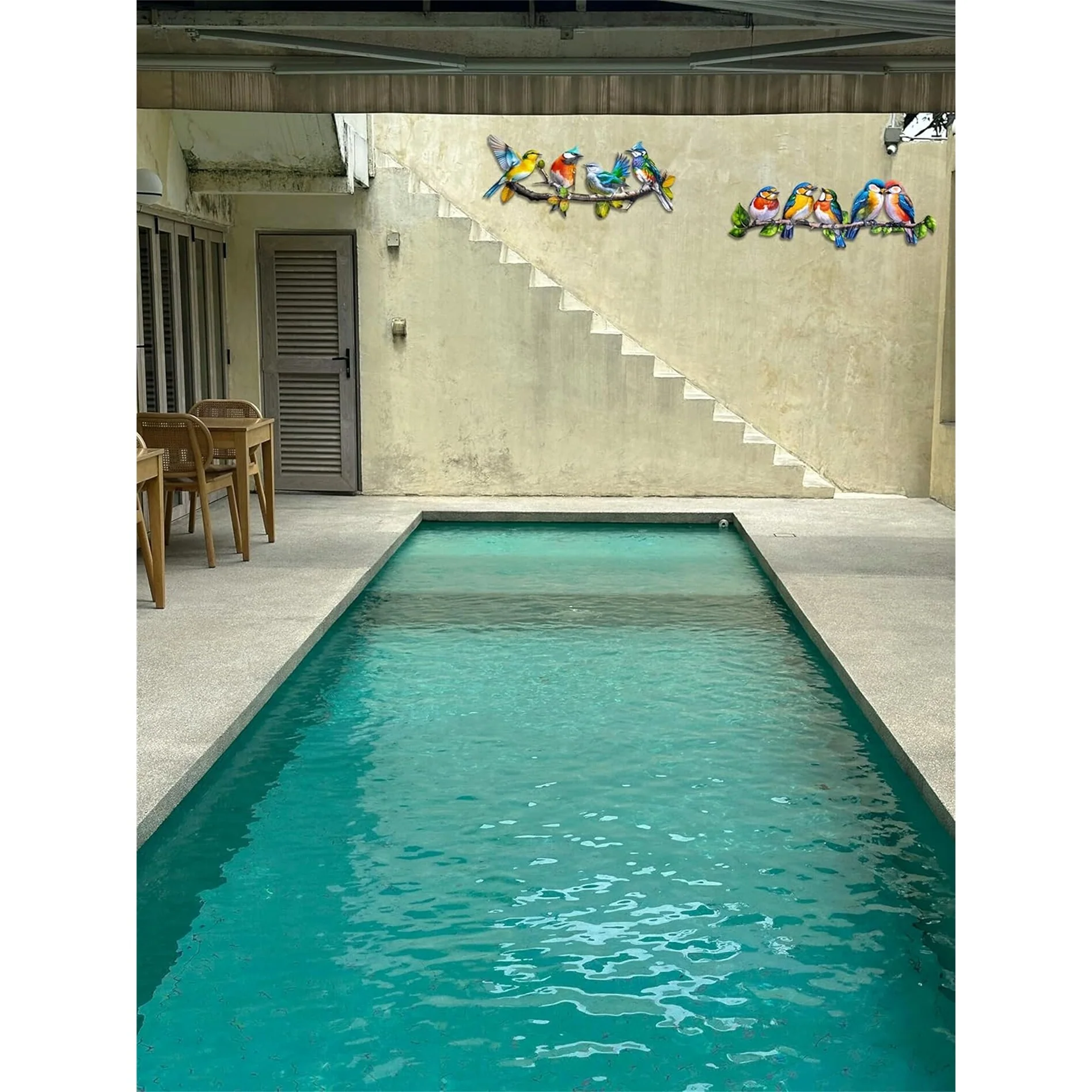 Metal Birds Outdoor Wall Art Decor