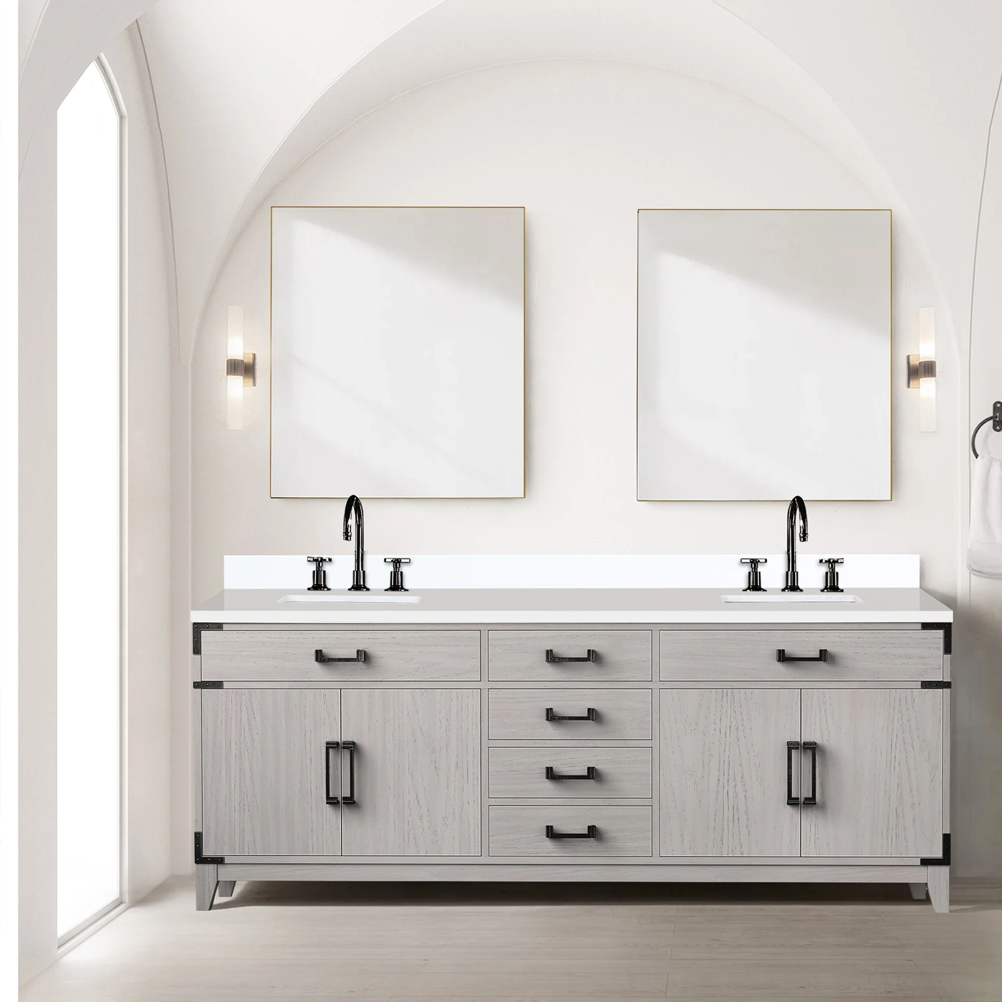 Laurel Bath Vanity Quartz Top, Sink and Faucet