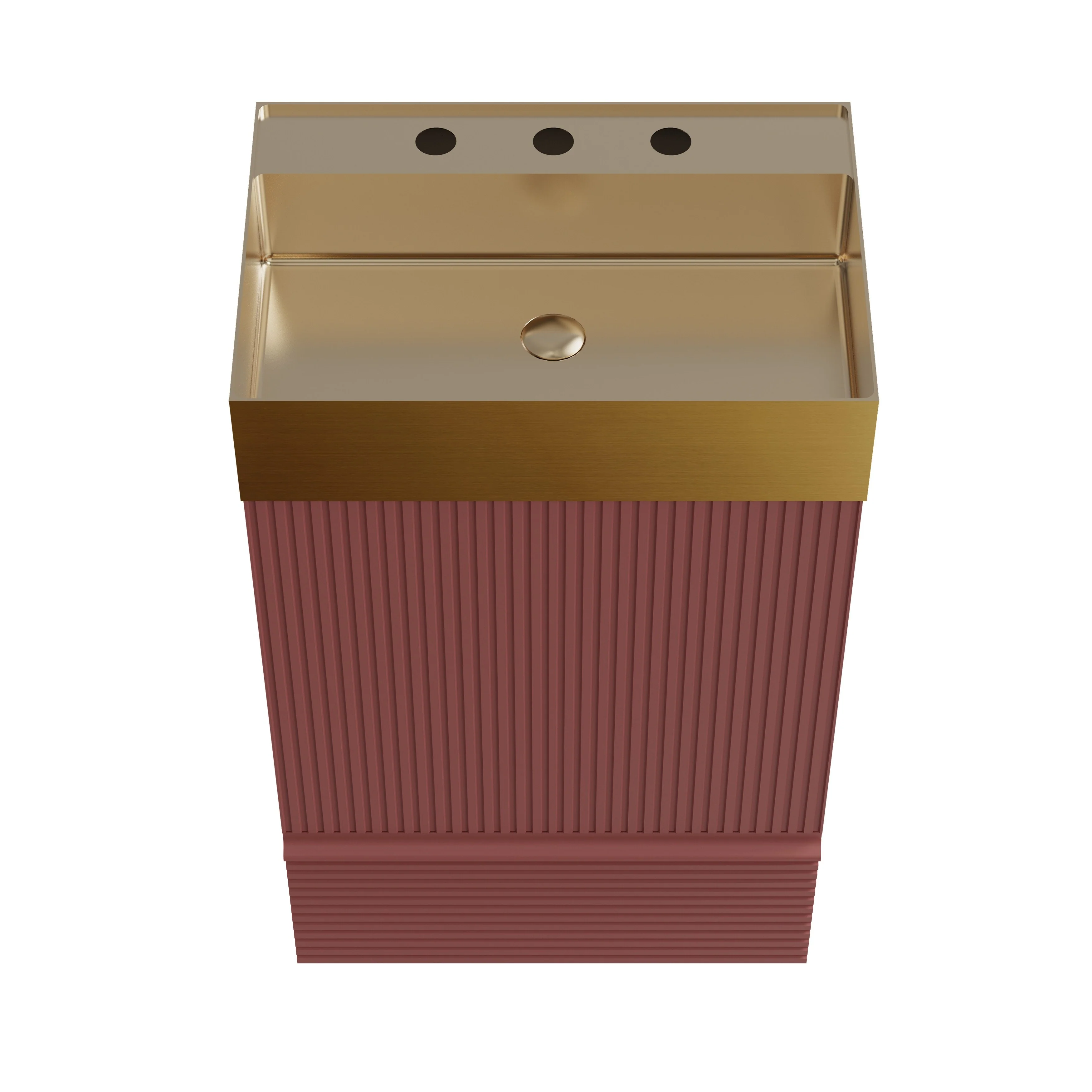 CITTANEO Gada Pro 20'' Modern Freestanding Bathroom Vanity with Sink and Integral Basin