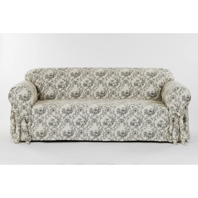 Classic Slipcovers Toile Print Sofa Slipcover - N/A