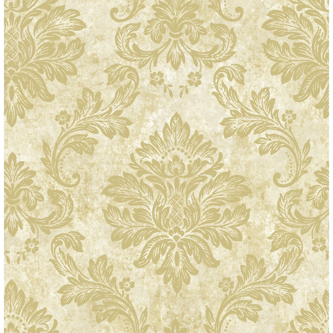 Seabrook Designs Villa Leaf Damask Unpasted Wallpaper