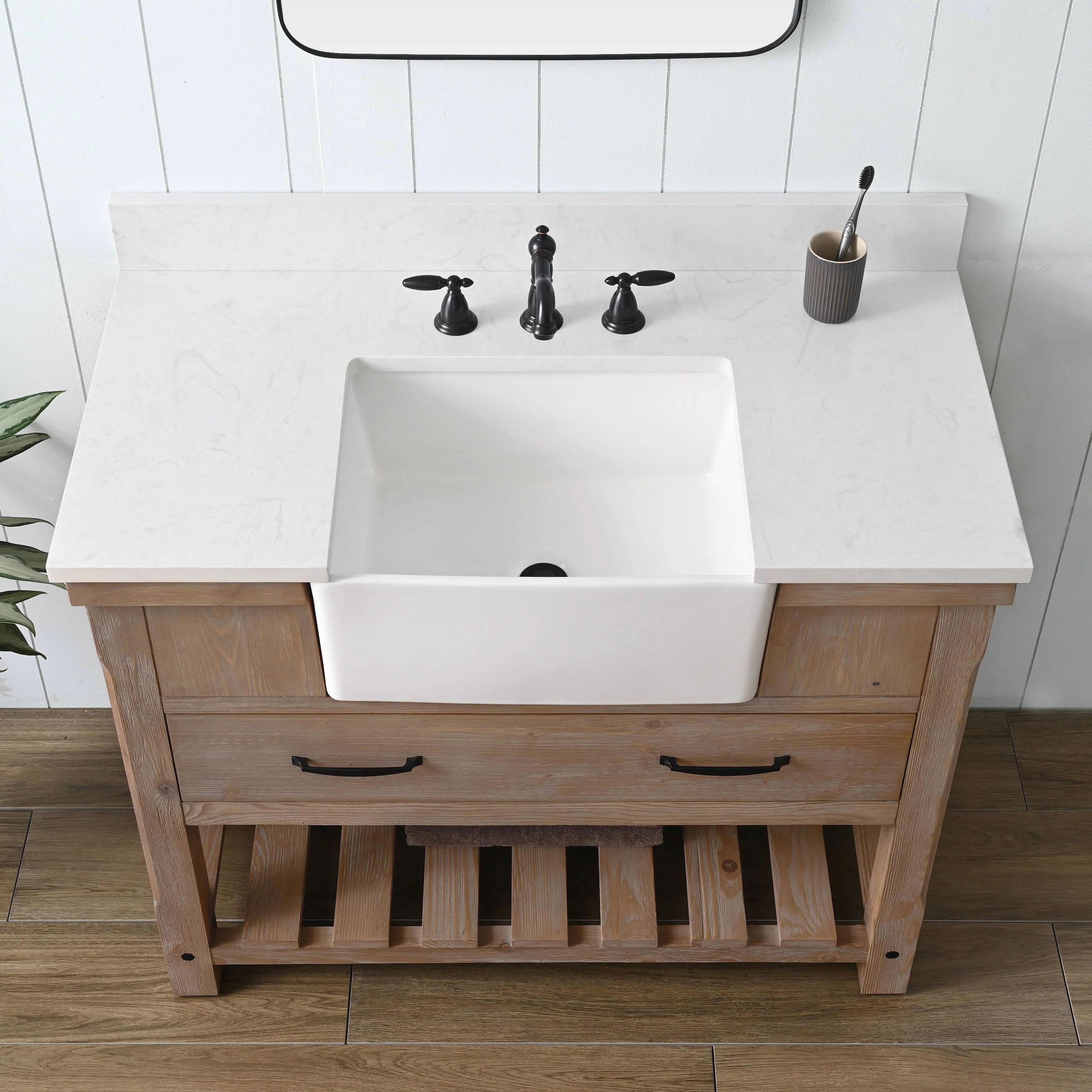 Sudio Design Bathroom Vanity Wesley Weathered Collection.
