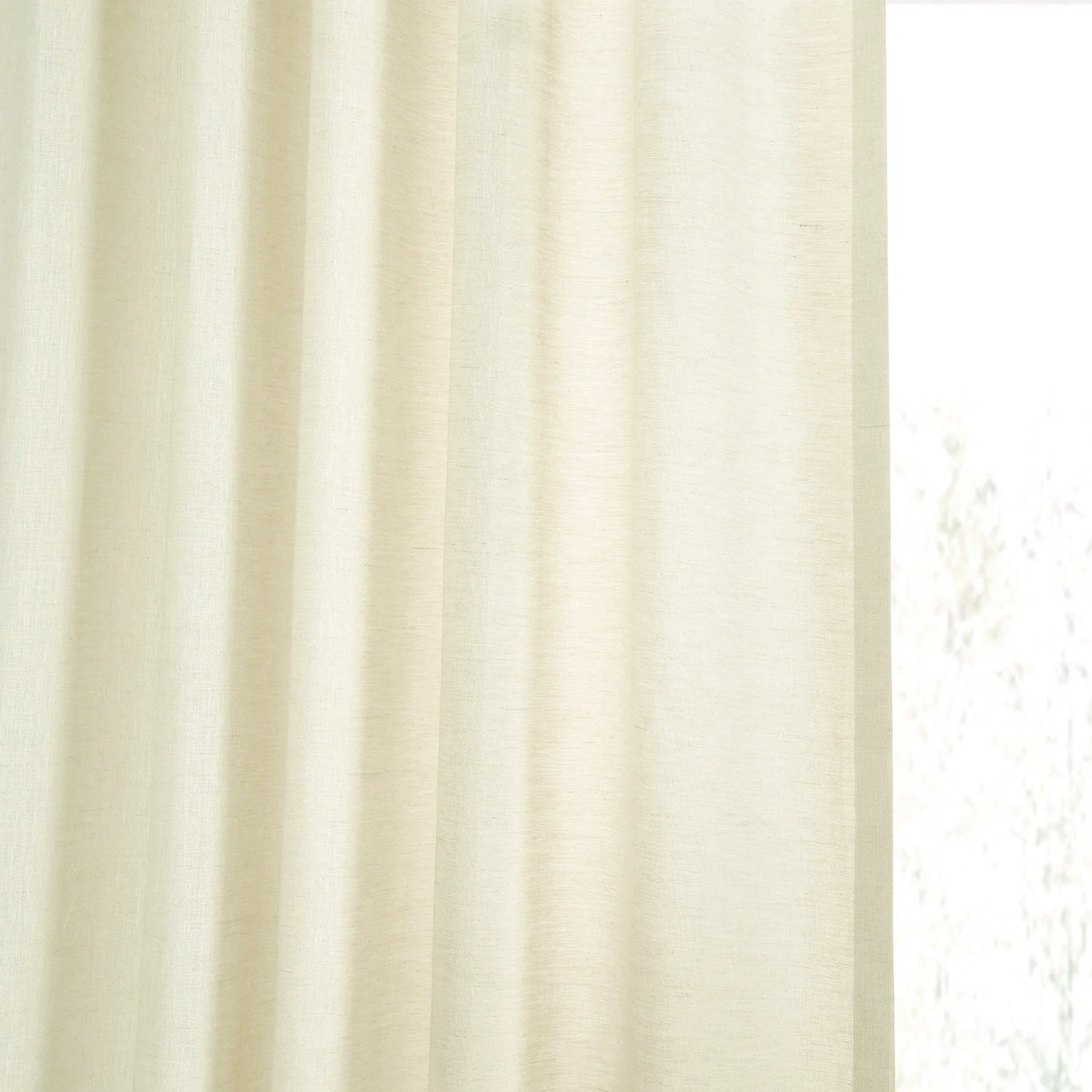 Exclusive Fabrics Signature French Linen Sheer Curtain (1 Panel)