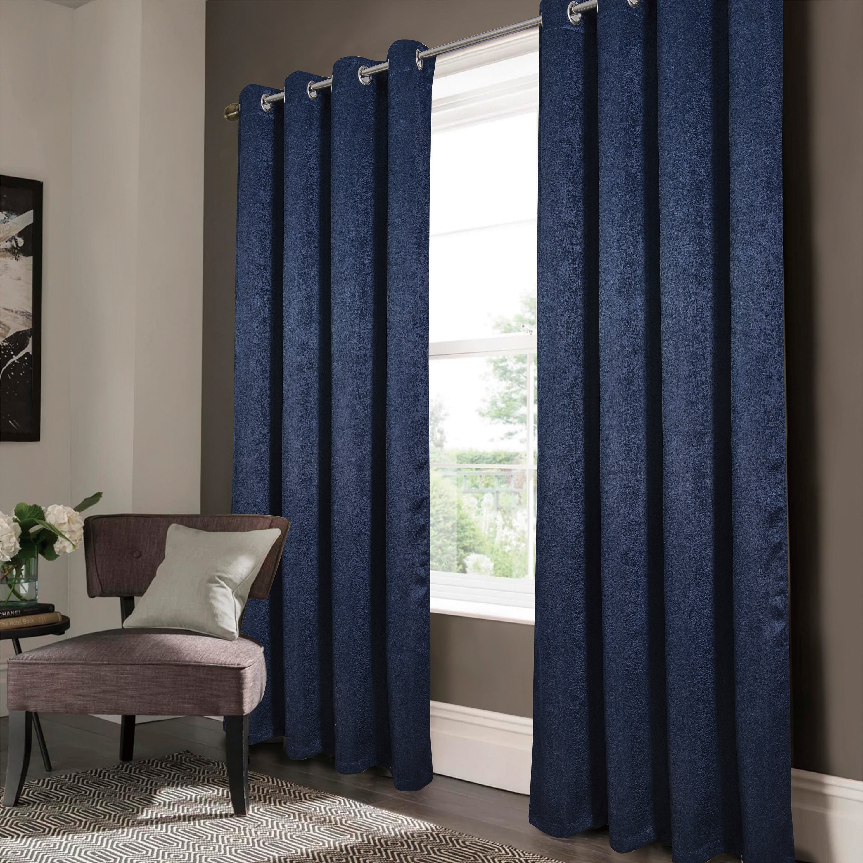 Nora Embossed Blackout Grommet Panel 90